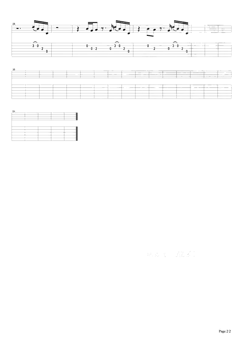 单车吉他谱 陈奕迅 单车指弹吉他谱2