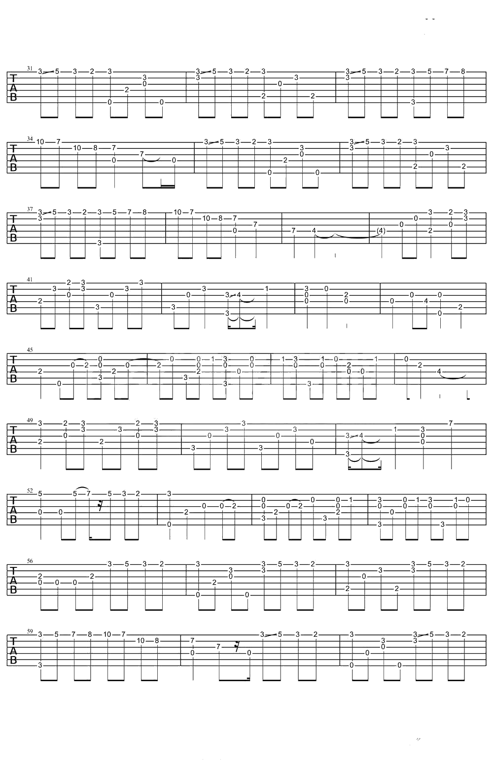 River Flows In You吉他谱 Yiruma李闰岷 郑成河2