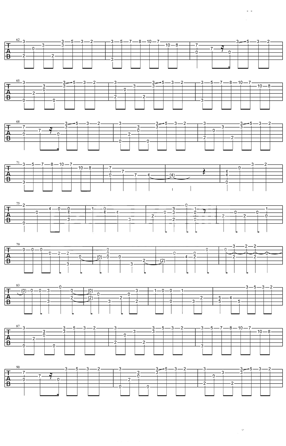 River Flows In You吉他谱 Yiruma李闰岷 郑成河3