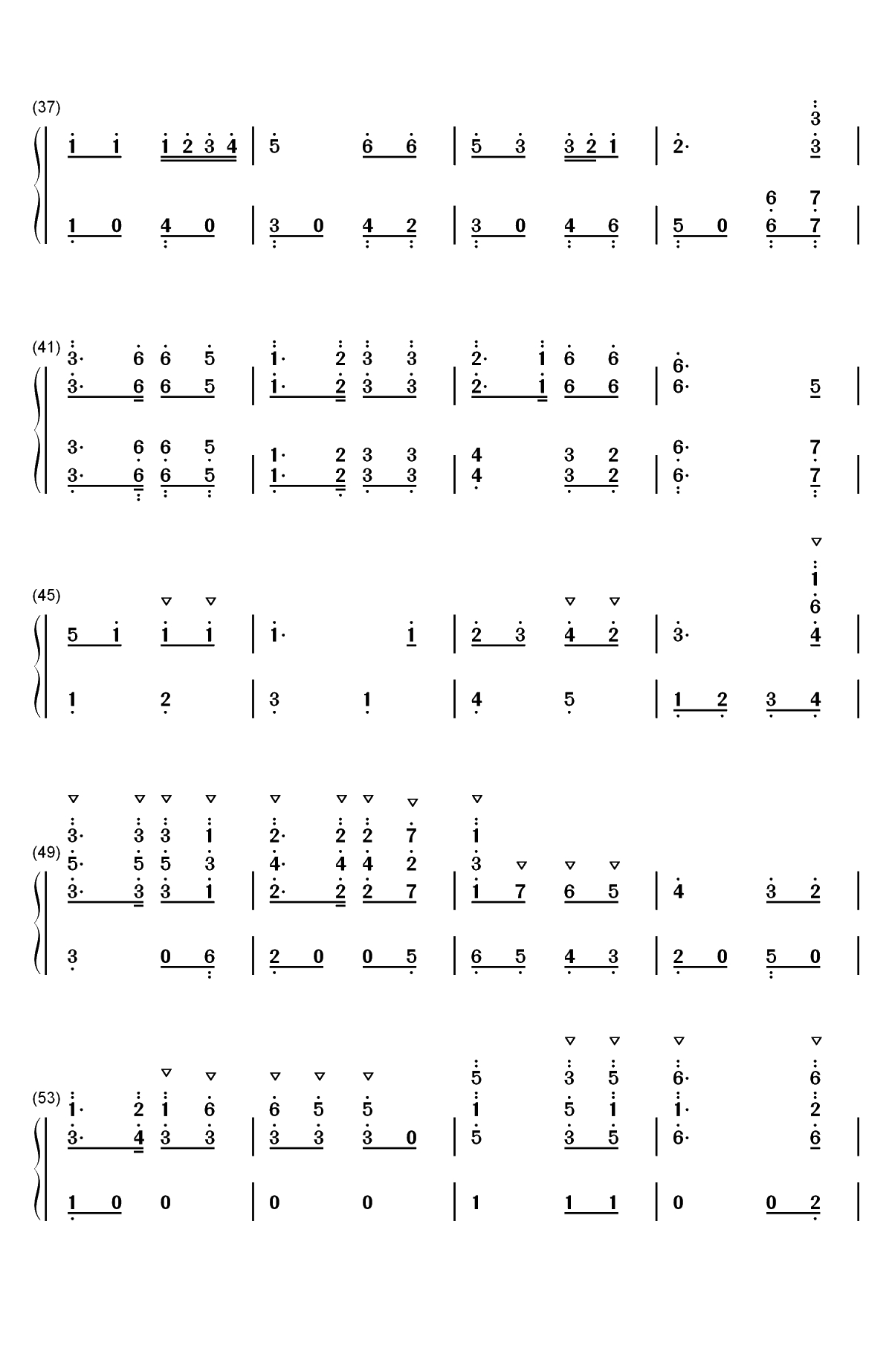 英国民歌组曲-第三首进行曲双手简谱预览3