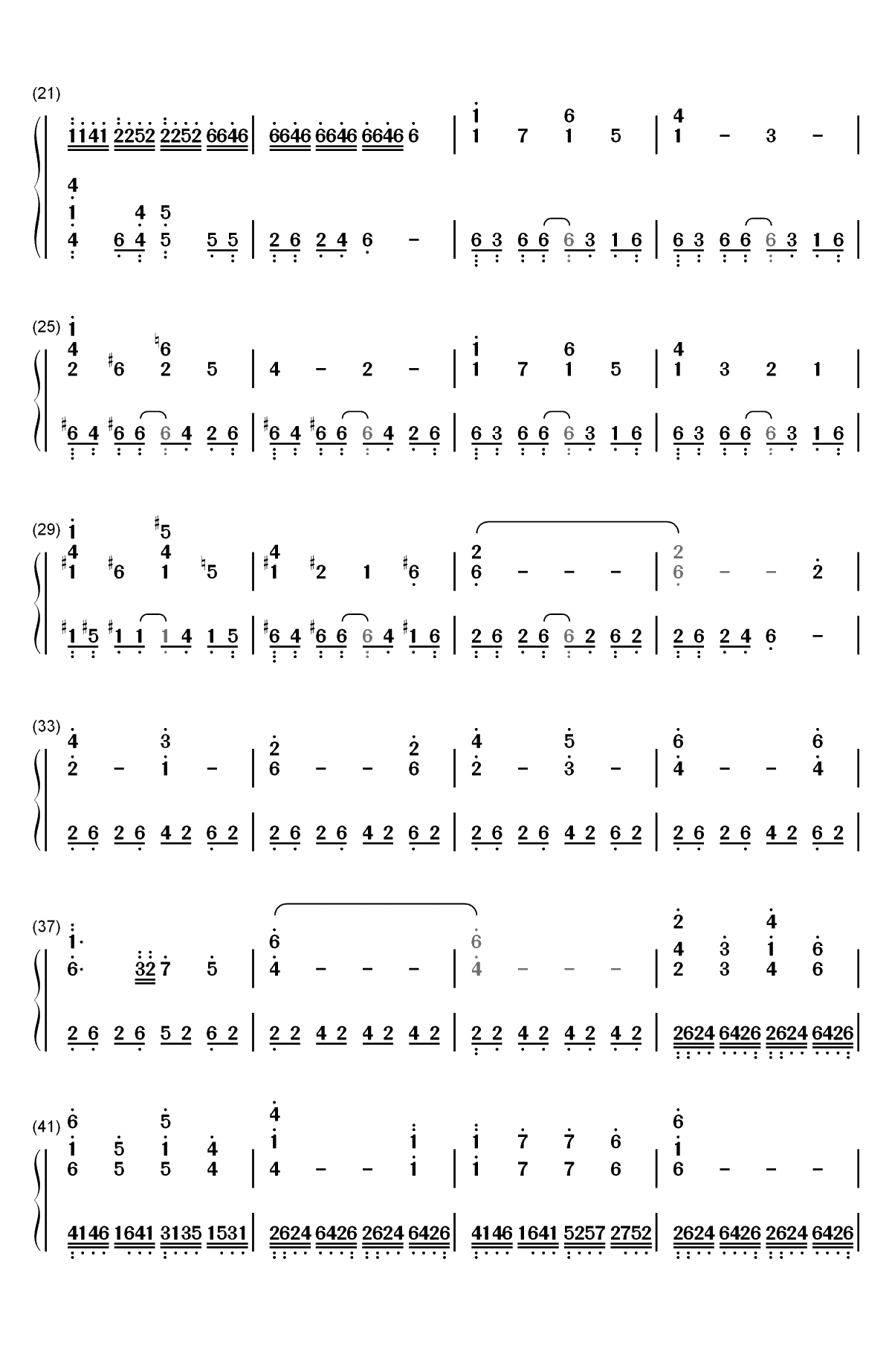 The Imitation Game-模仿游戏主题曲双手简谱预览2