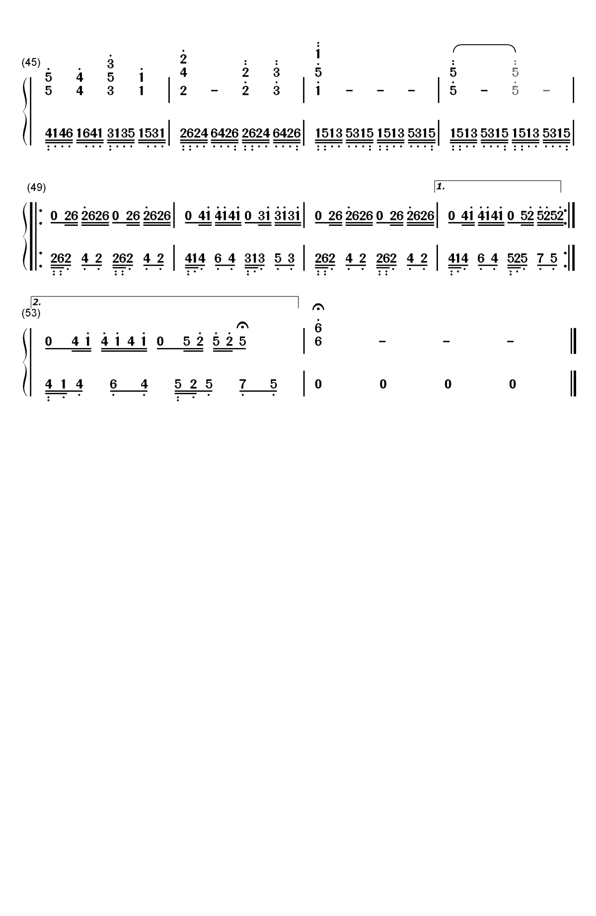 The Imitation Game-模仿游戏主题曲双手简谱预览3