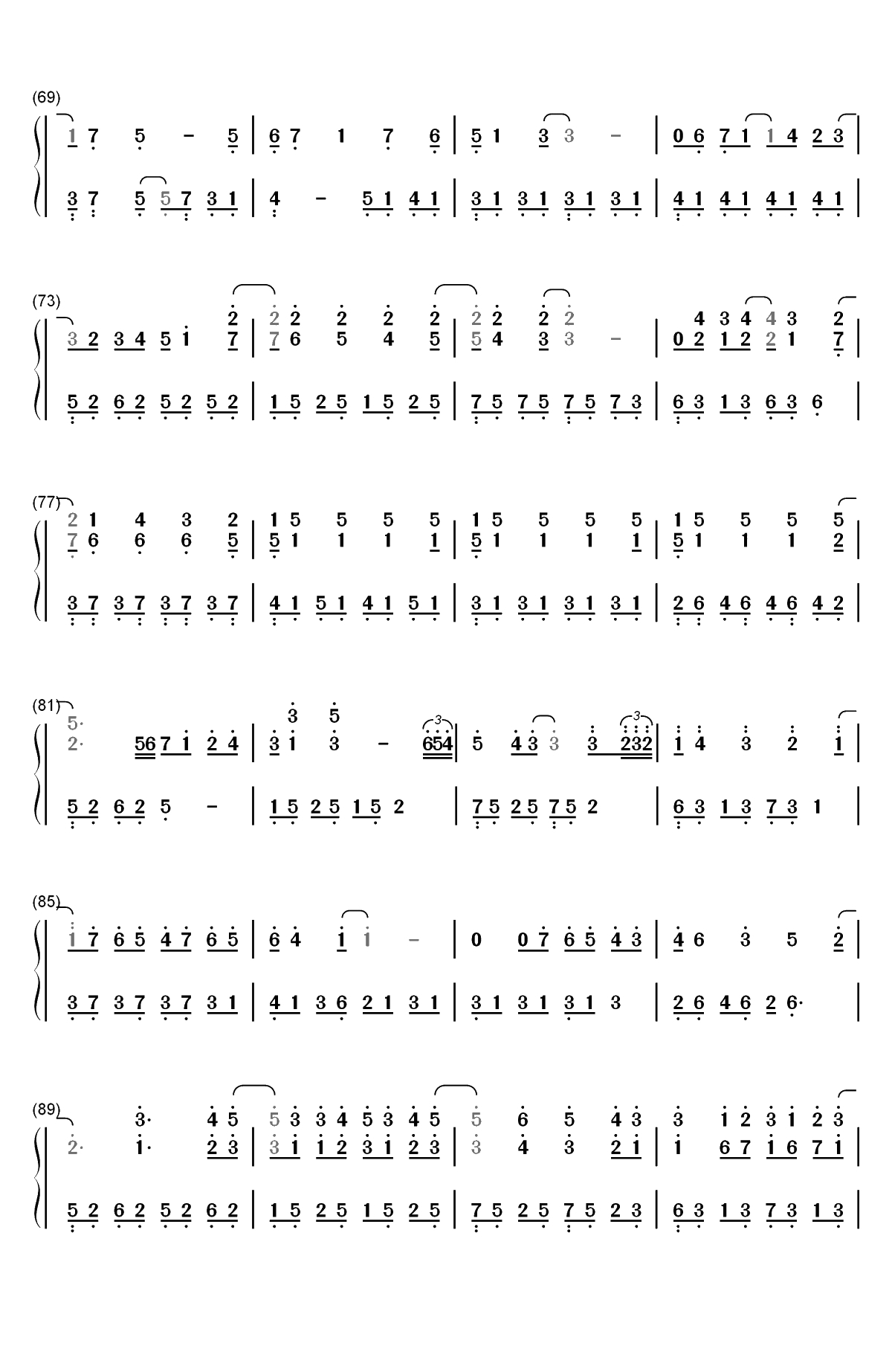 卡农变奏曲-大卫蓝兹双手简谱预览4