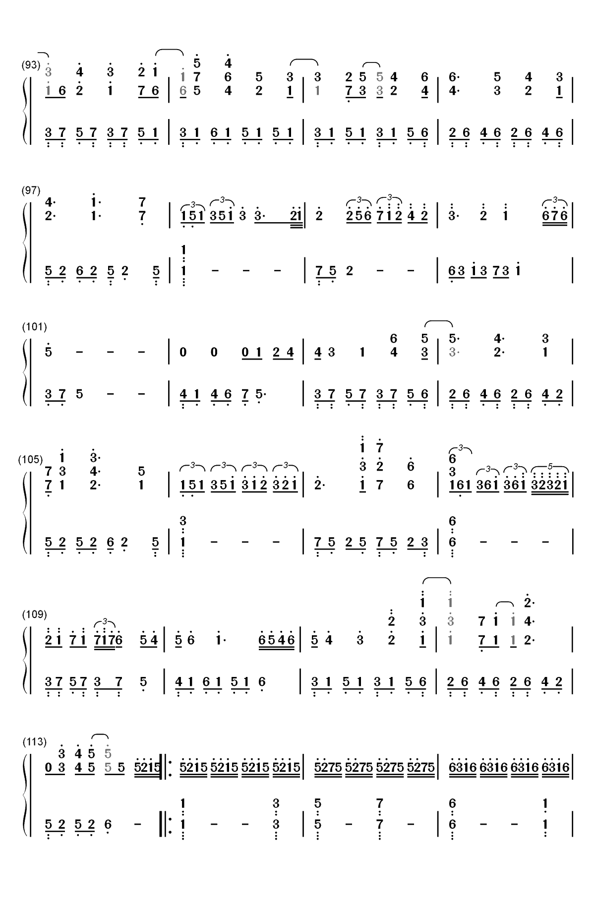 卡农变奏曲-大卫蓝兹双手简谱预览5