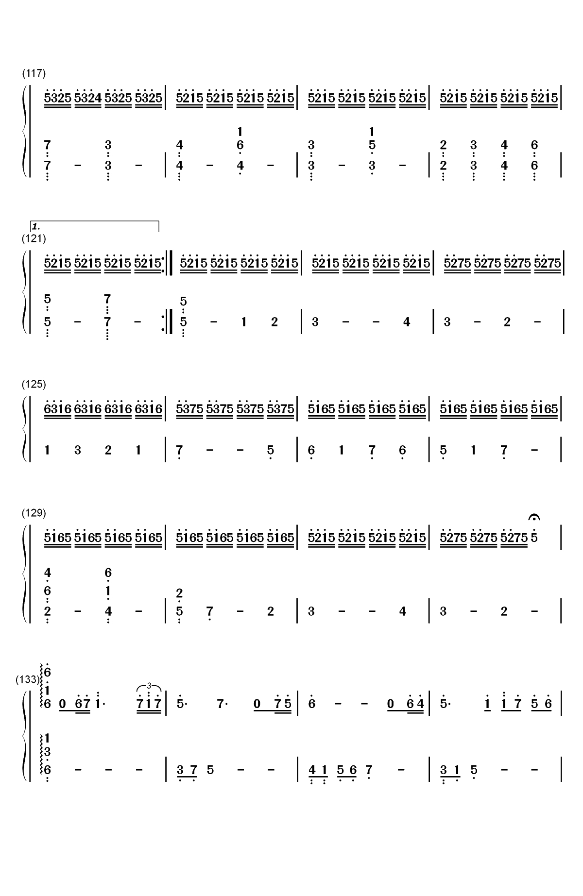 卡农变奏曲-大卫蓝兹双手简谱预览6