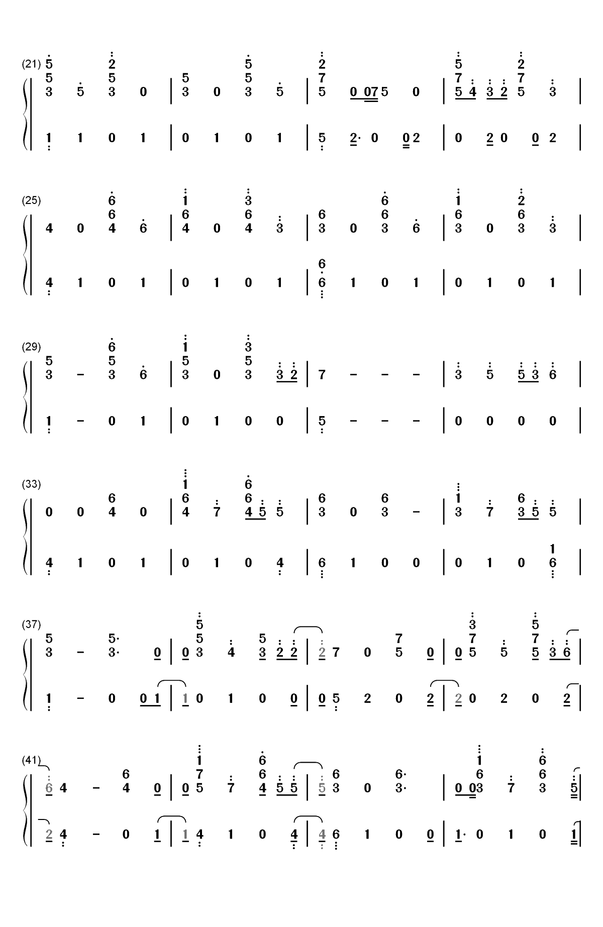 Something's Gotta Give-Camila Cabello双手简谱预览2