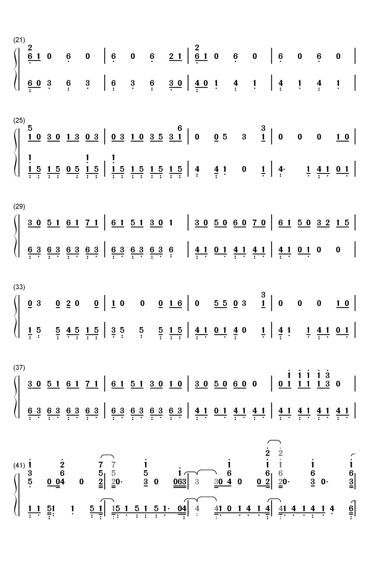In My Blood-Shawn Mendes双手简谱预览2