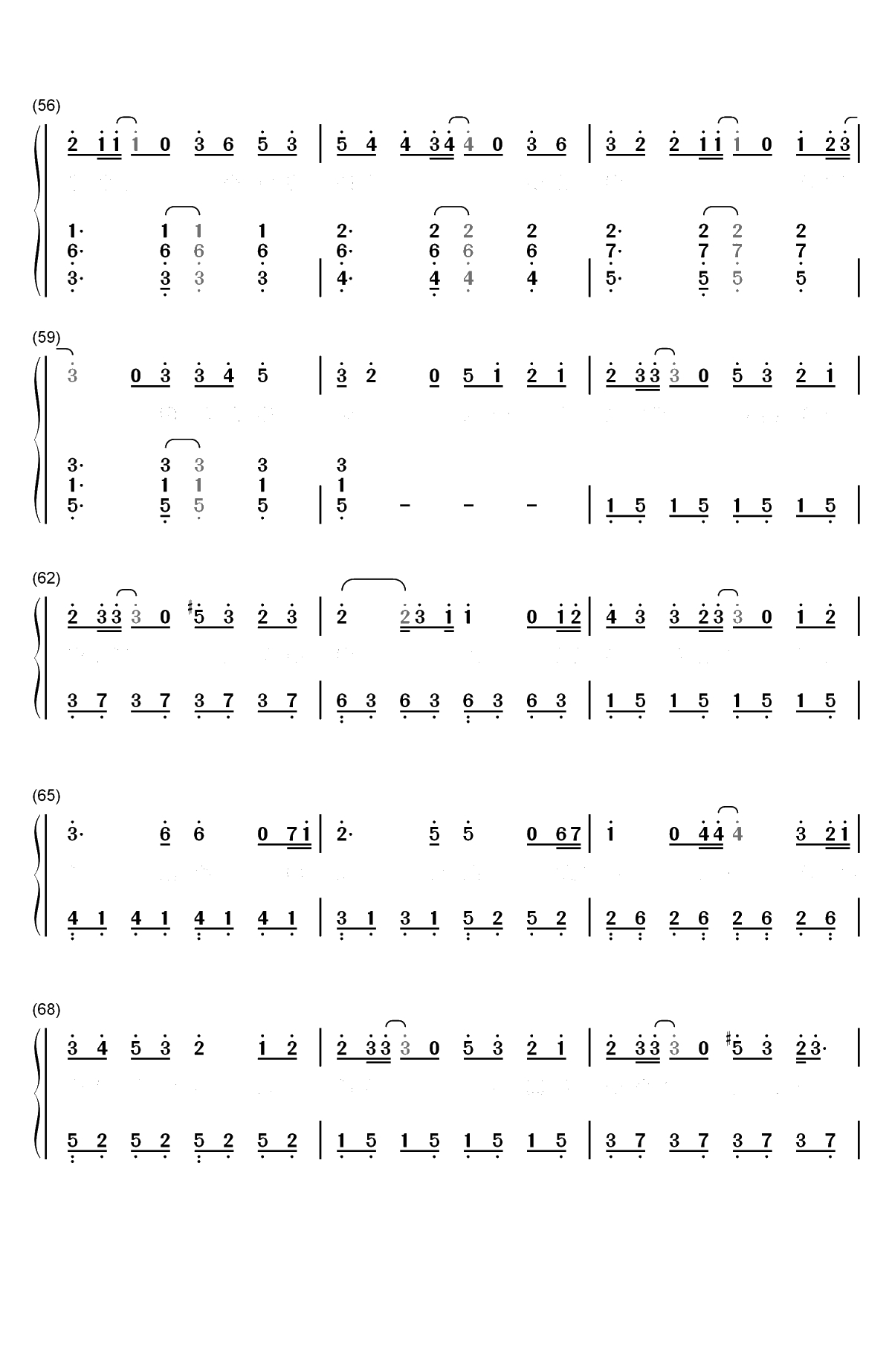 终于爱情-脱单告急主题曲双手简谱预览5