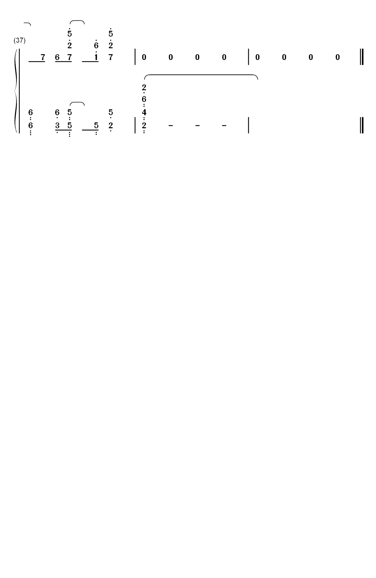 HALF-东京喰种re ED双手简谱预览3