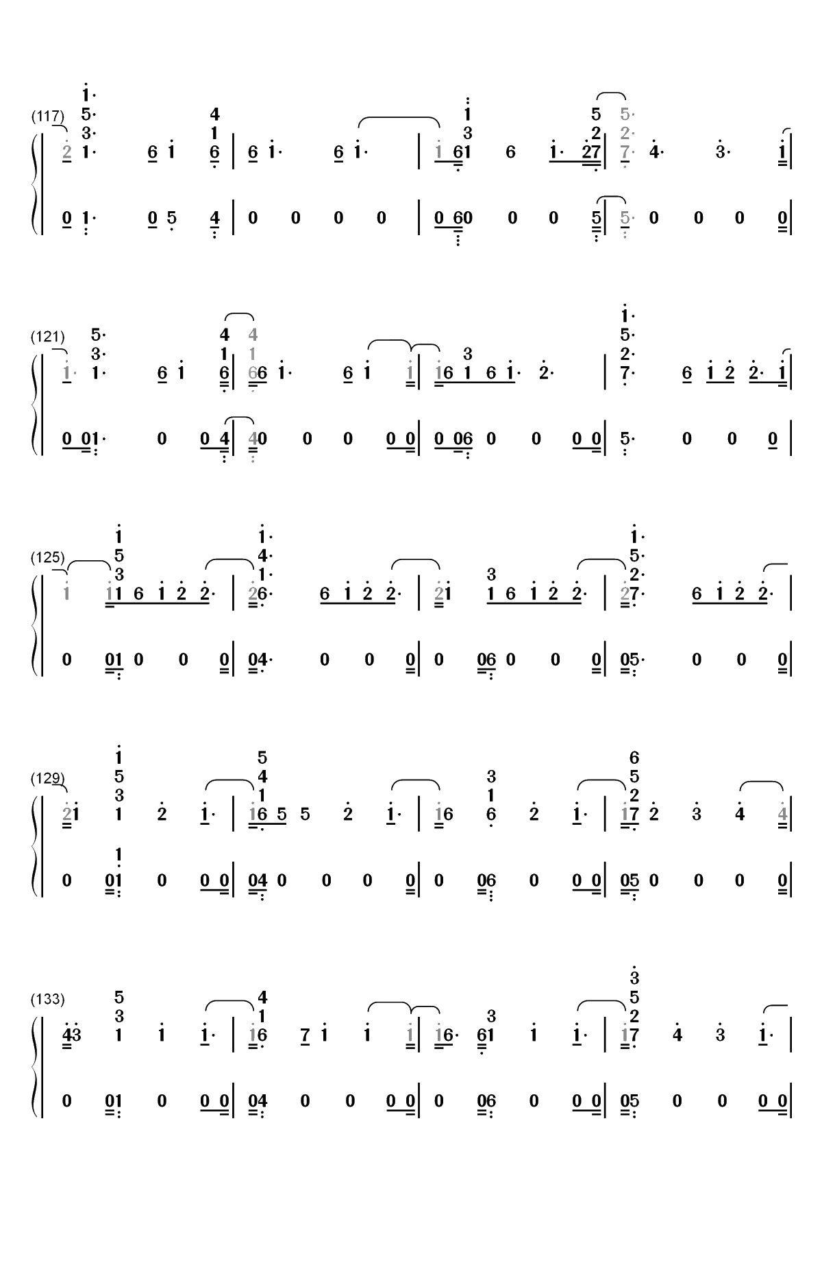 Babe-Sugarland ft Taylor Swift双手简谱预览7