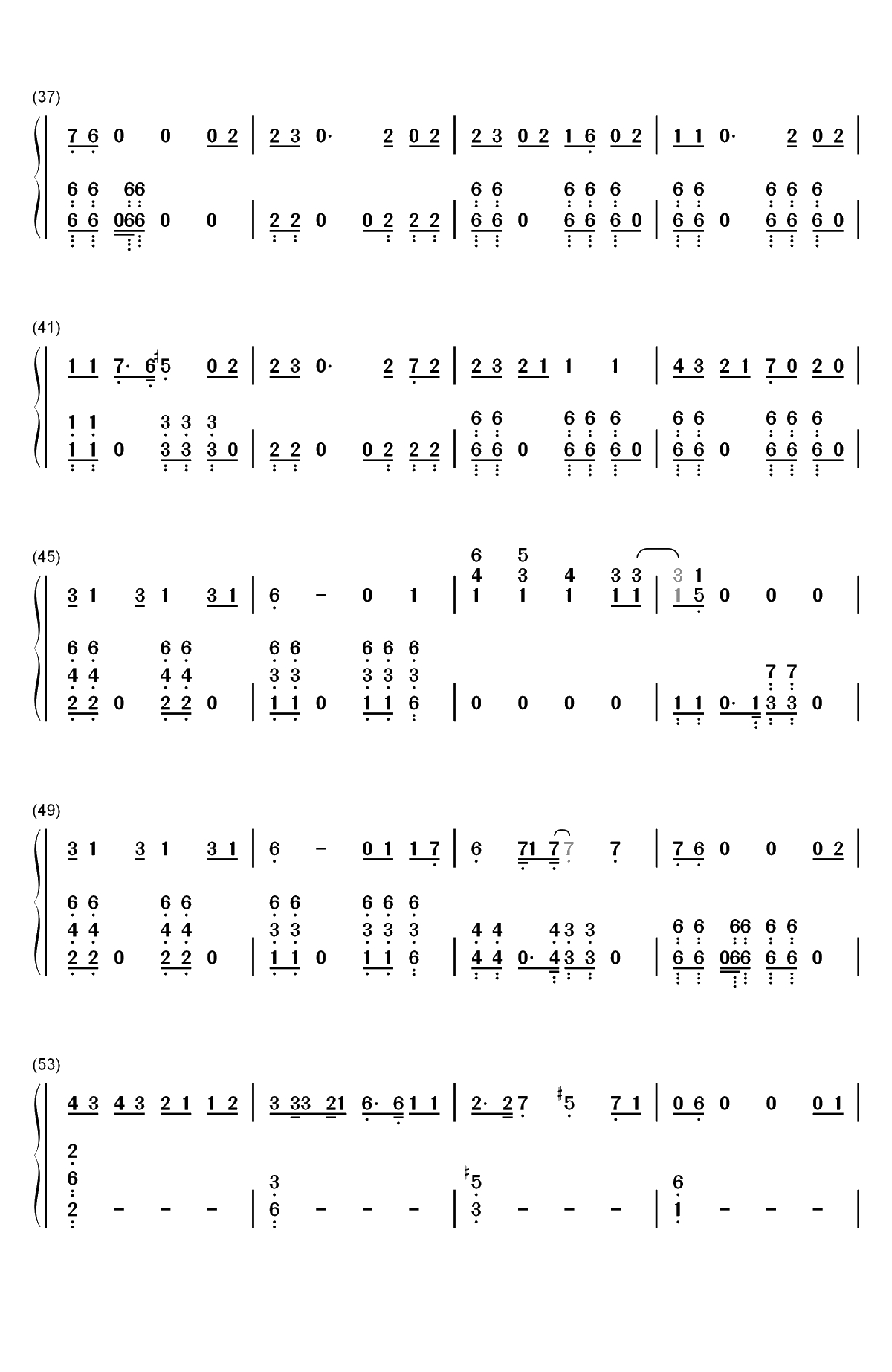My Boy-Billie Eilish双手简谱预览3