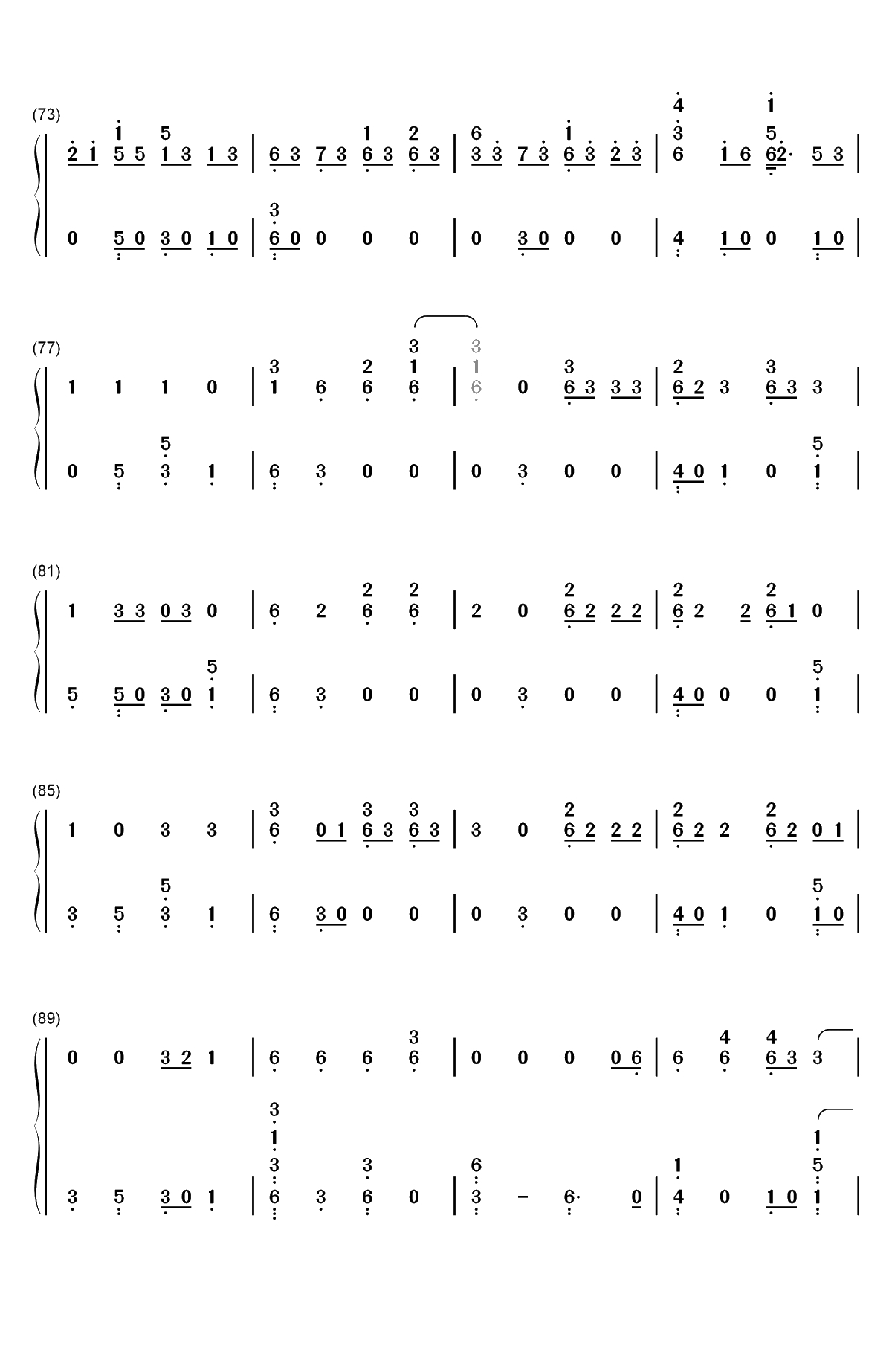 Start Again-十三个原因第二季插曲双手简谱预览5