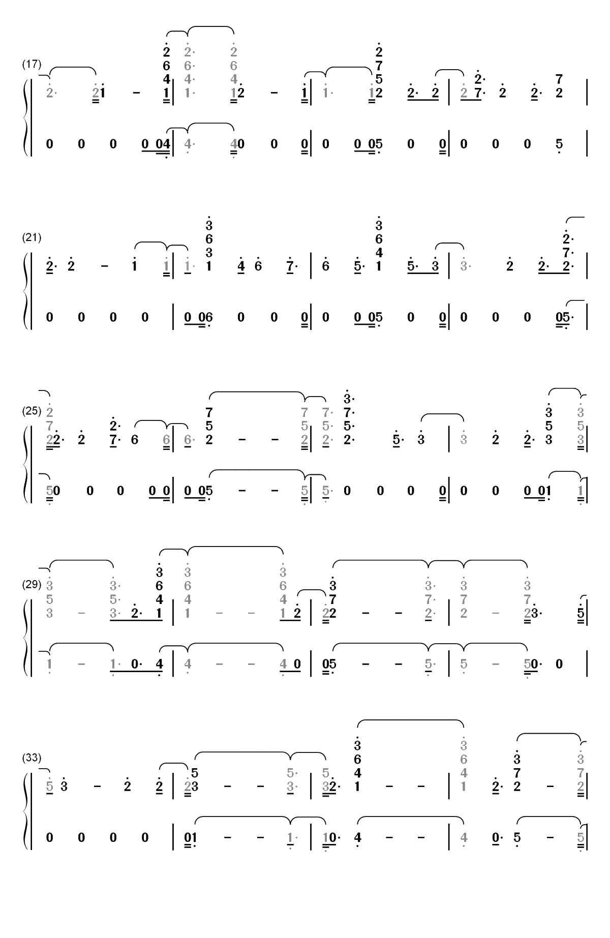 Consequences–Camila Cabello双手简谱预览2