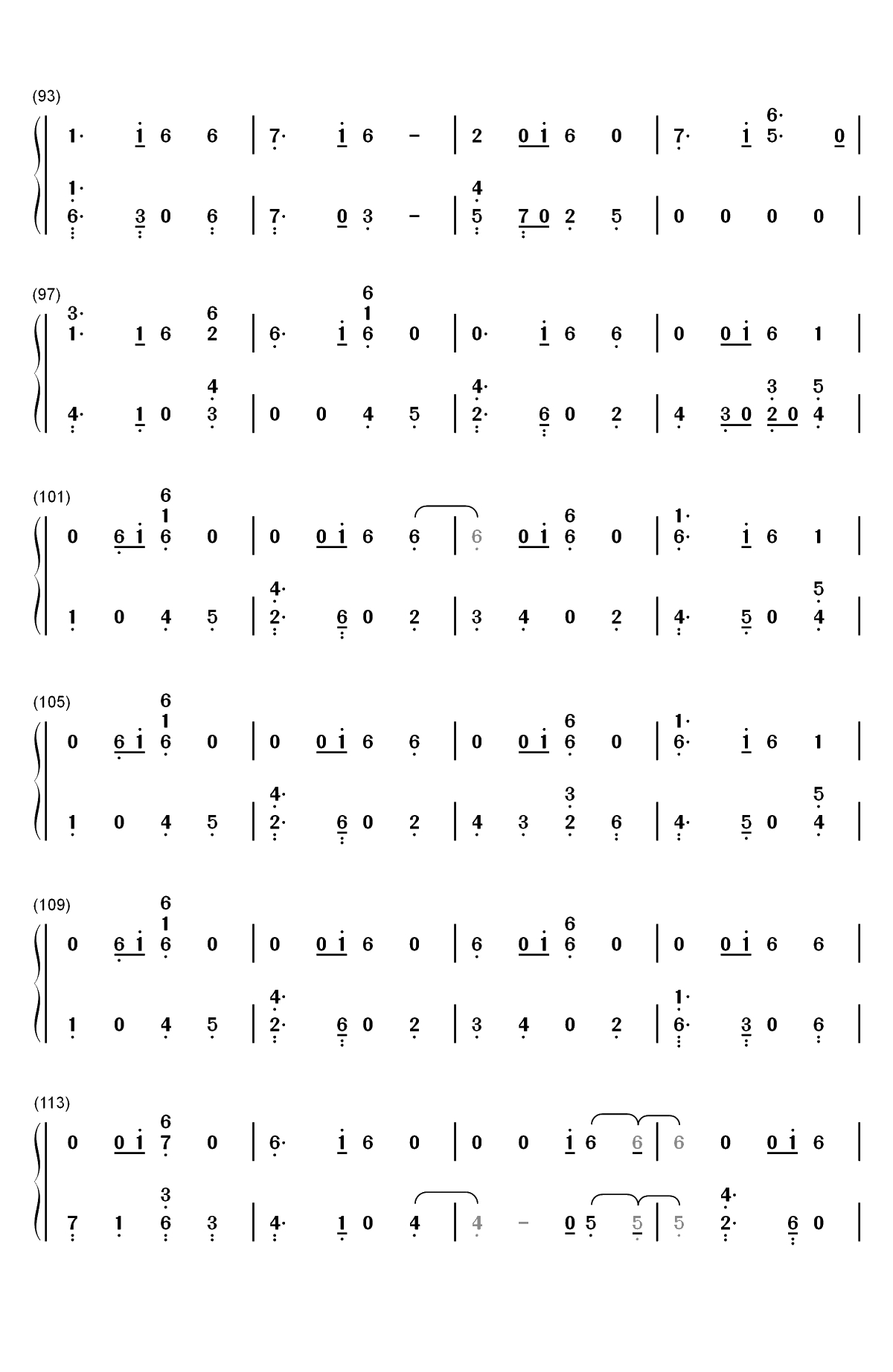 All The Stars-黑豹OST双手简谱预览5