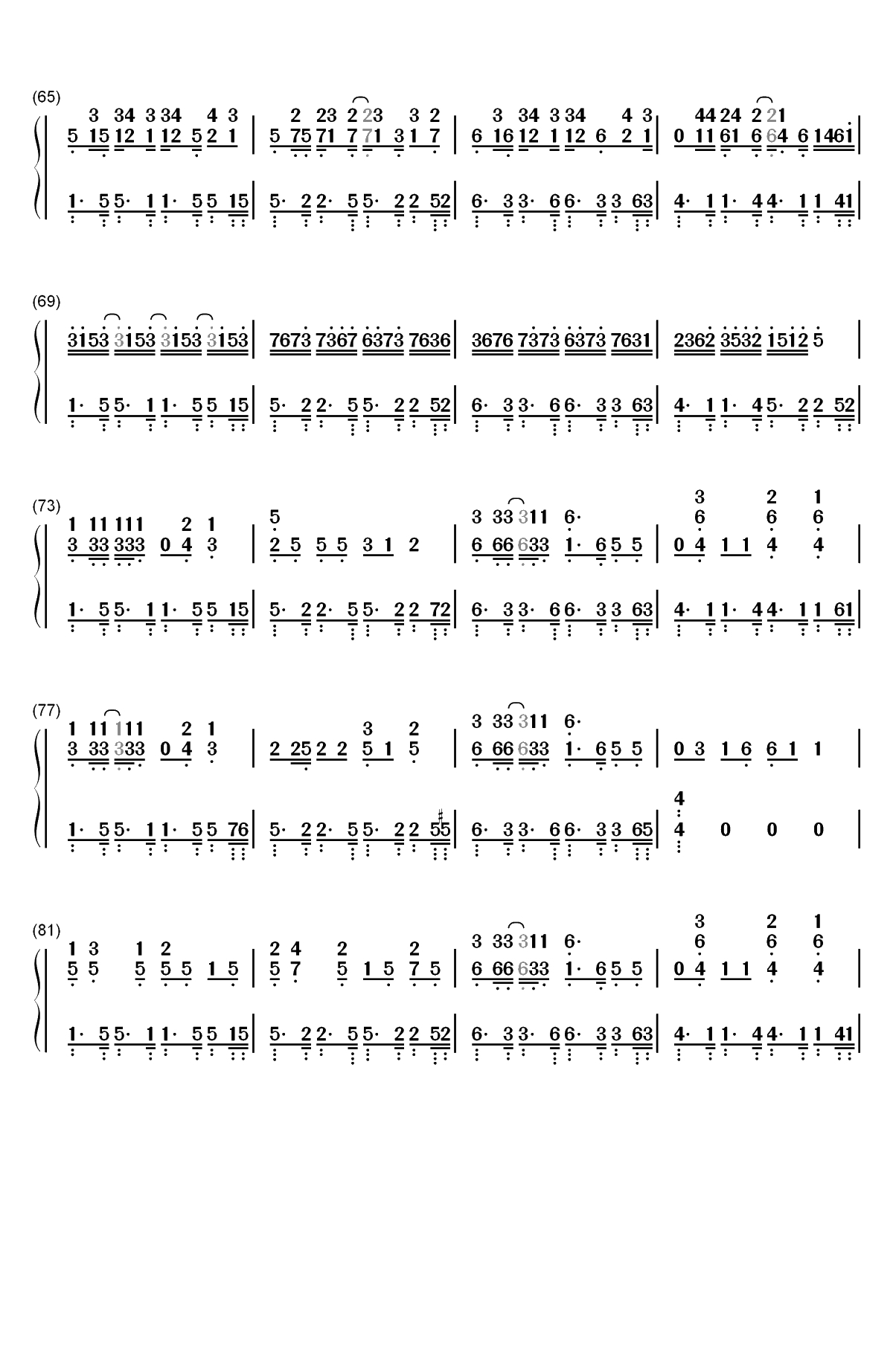 Waka Waka-Shakira双手简谱预览4