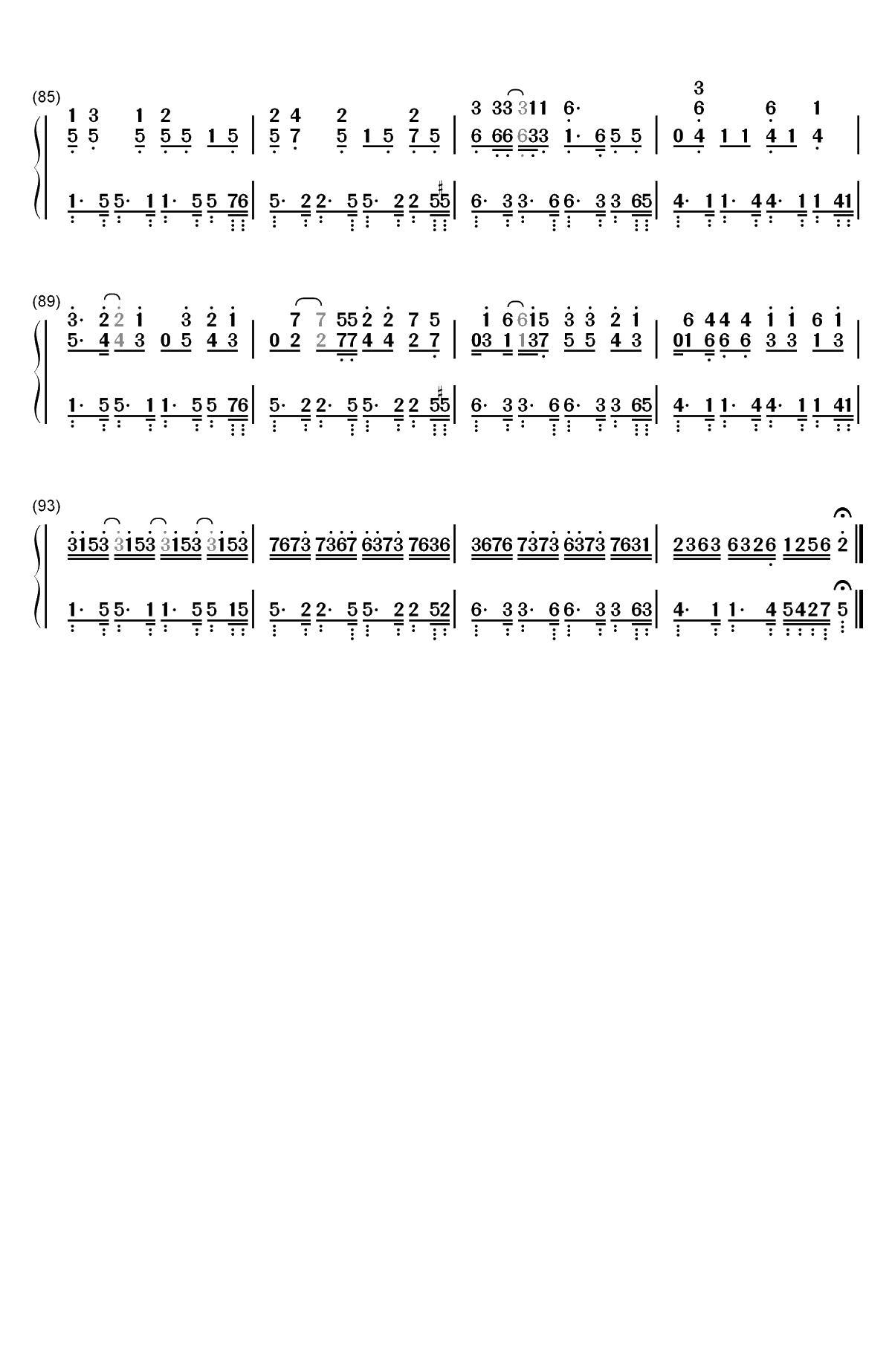 Waka Waka-Shakira双手简谱预览5