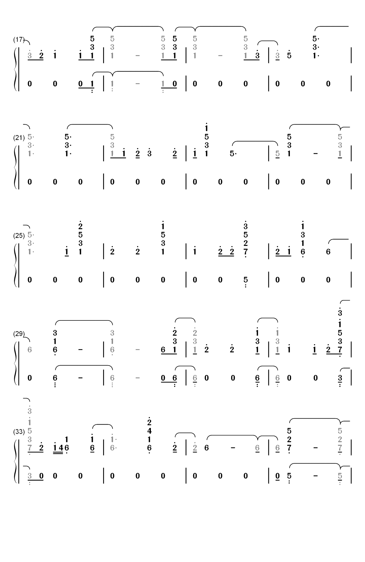 2002-Anne-Marie双手简谱预览2