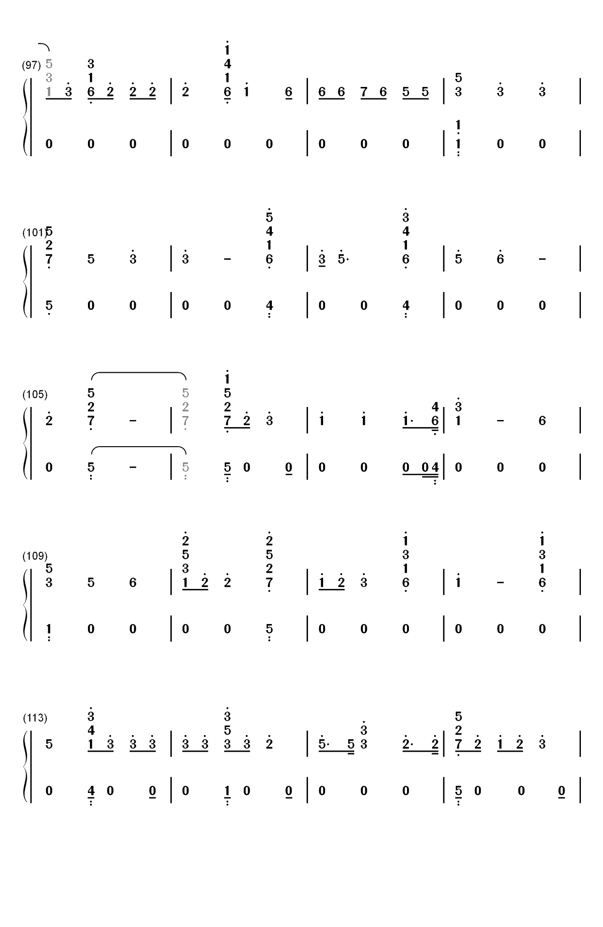 2002-Anne-Marie双手简谱预览6