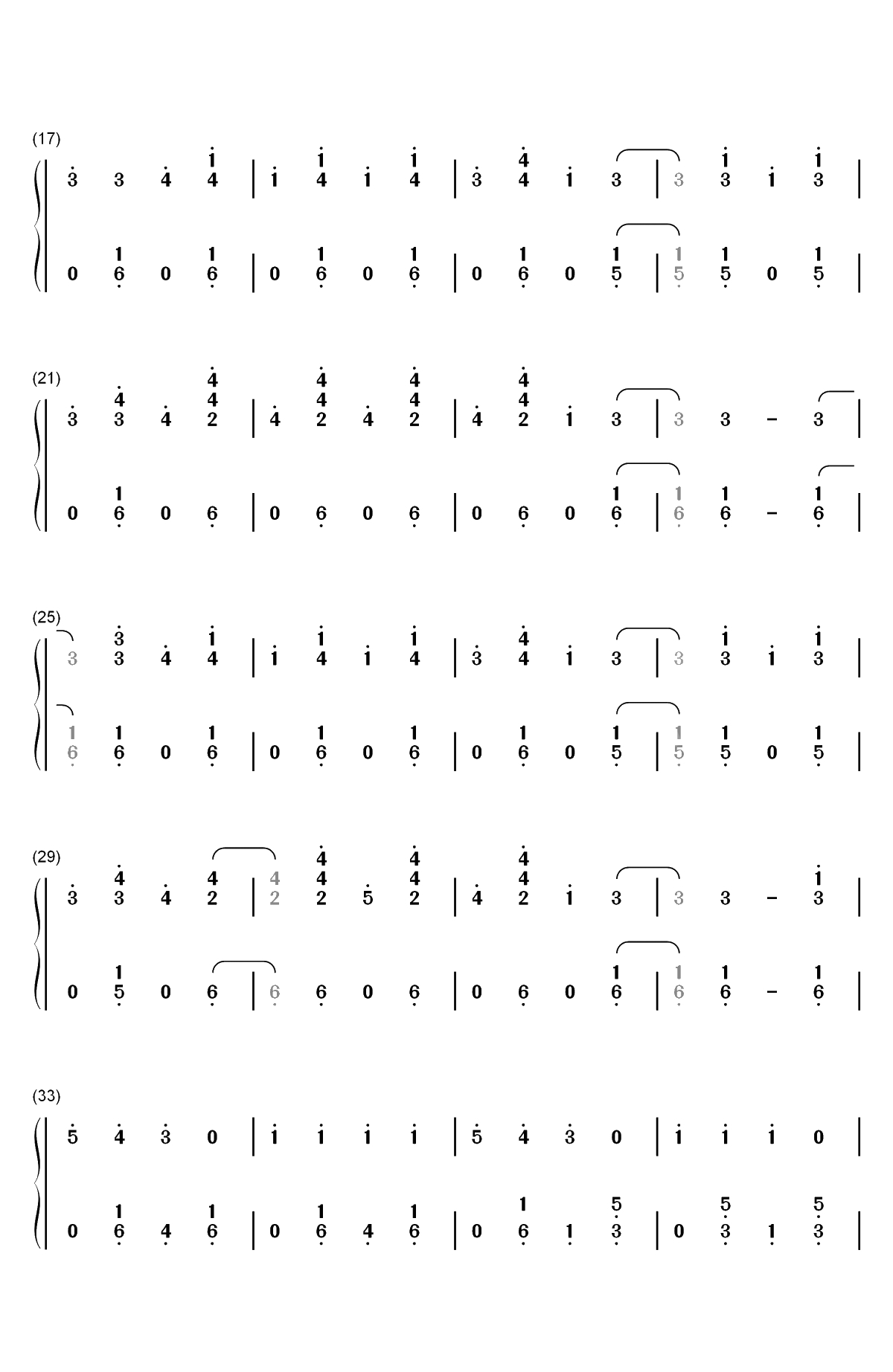 Bella-Wolfine双手简谱预览2