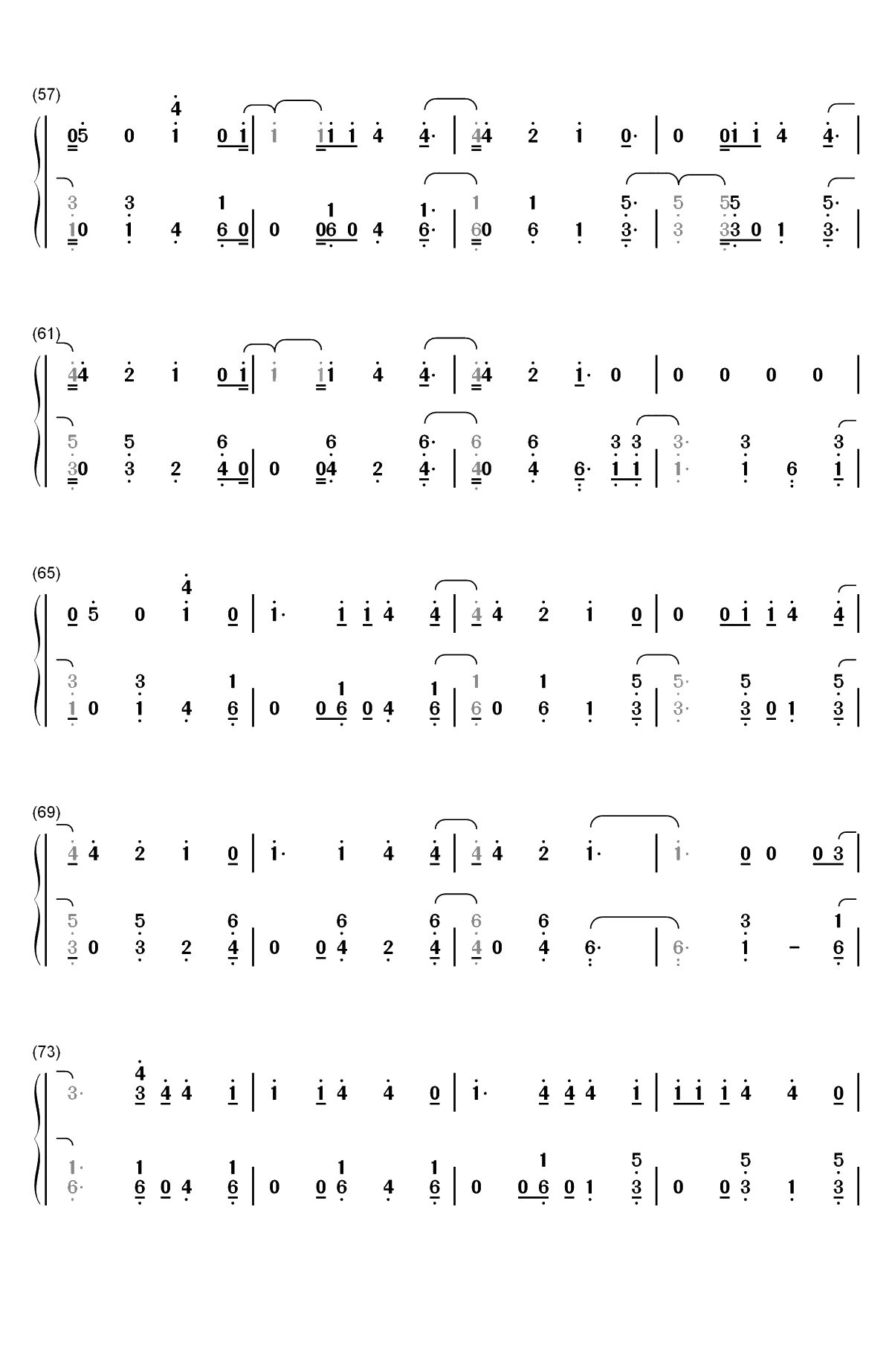 Bella-Wolfine双手简谱预览4