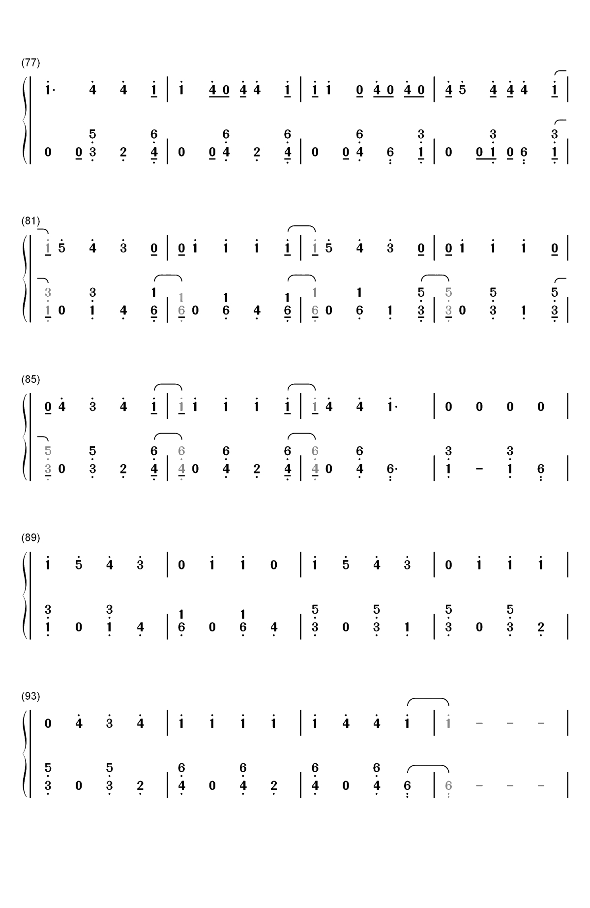 Bella-Wolfine双手简谱预览5