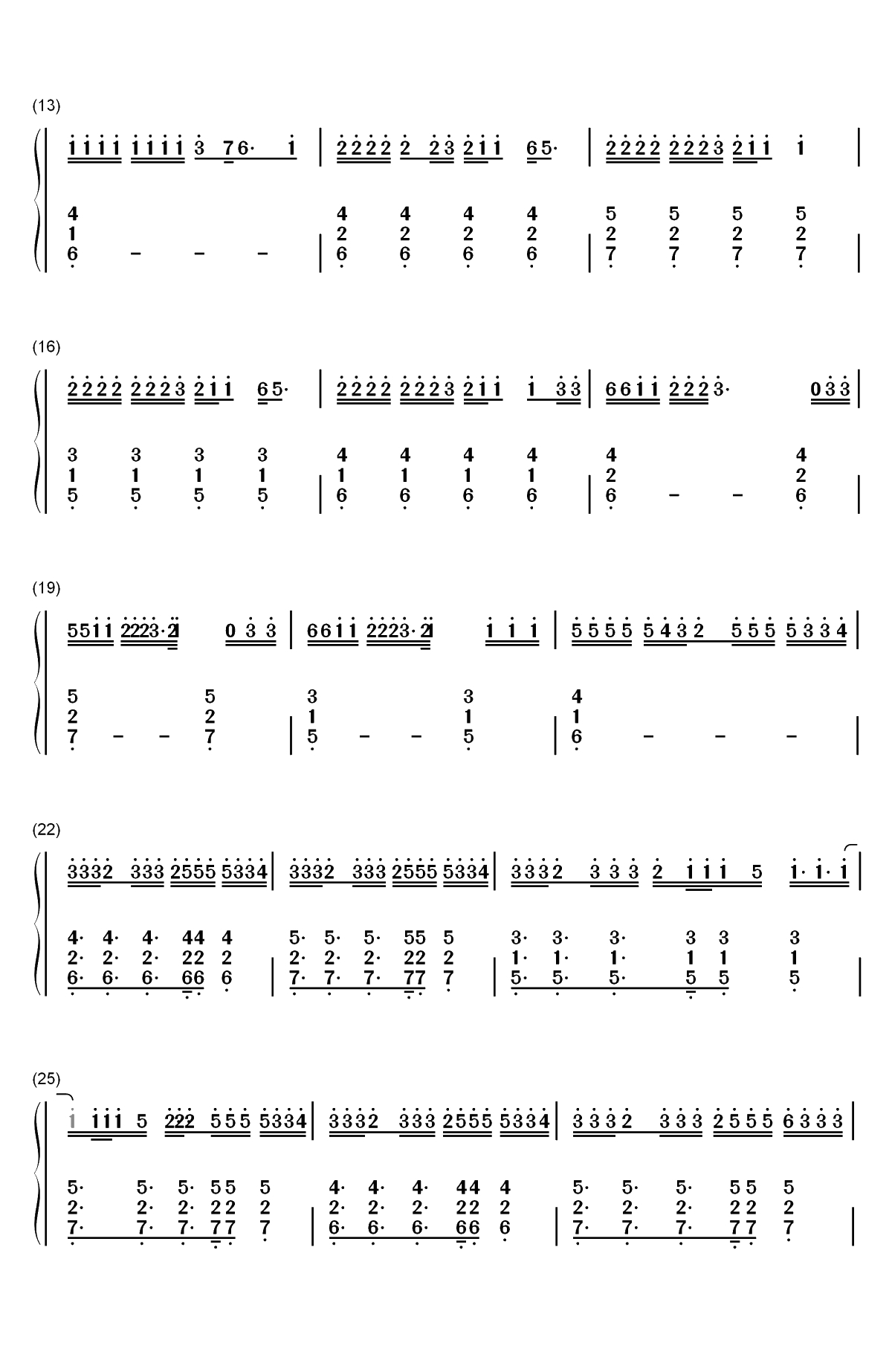 Better Now-Post Malone双手简谱预览2