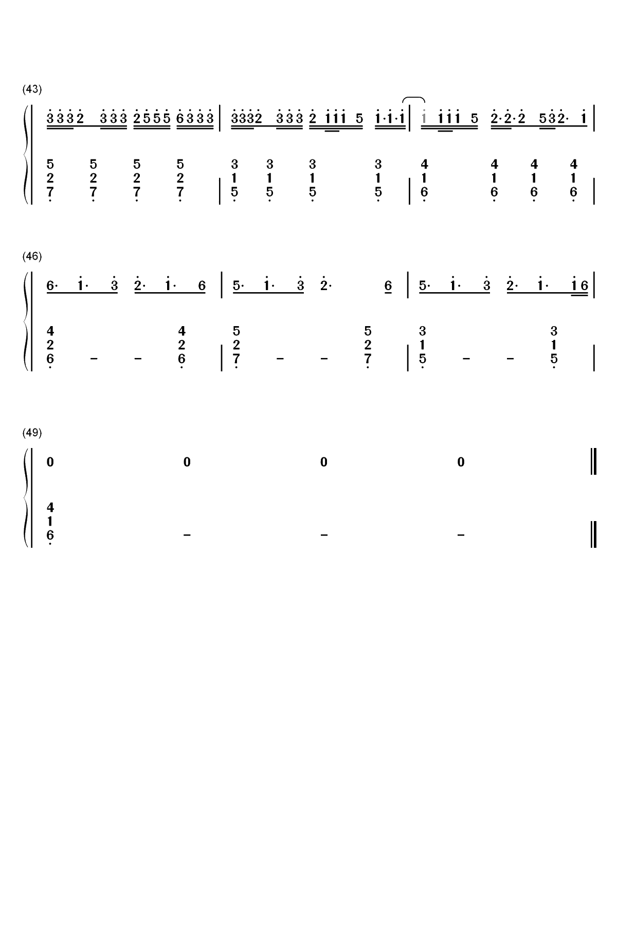 Better Now-Post Malone双手简谱预览4