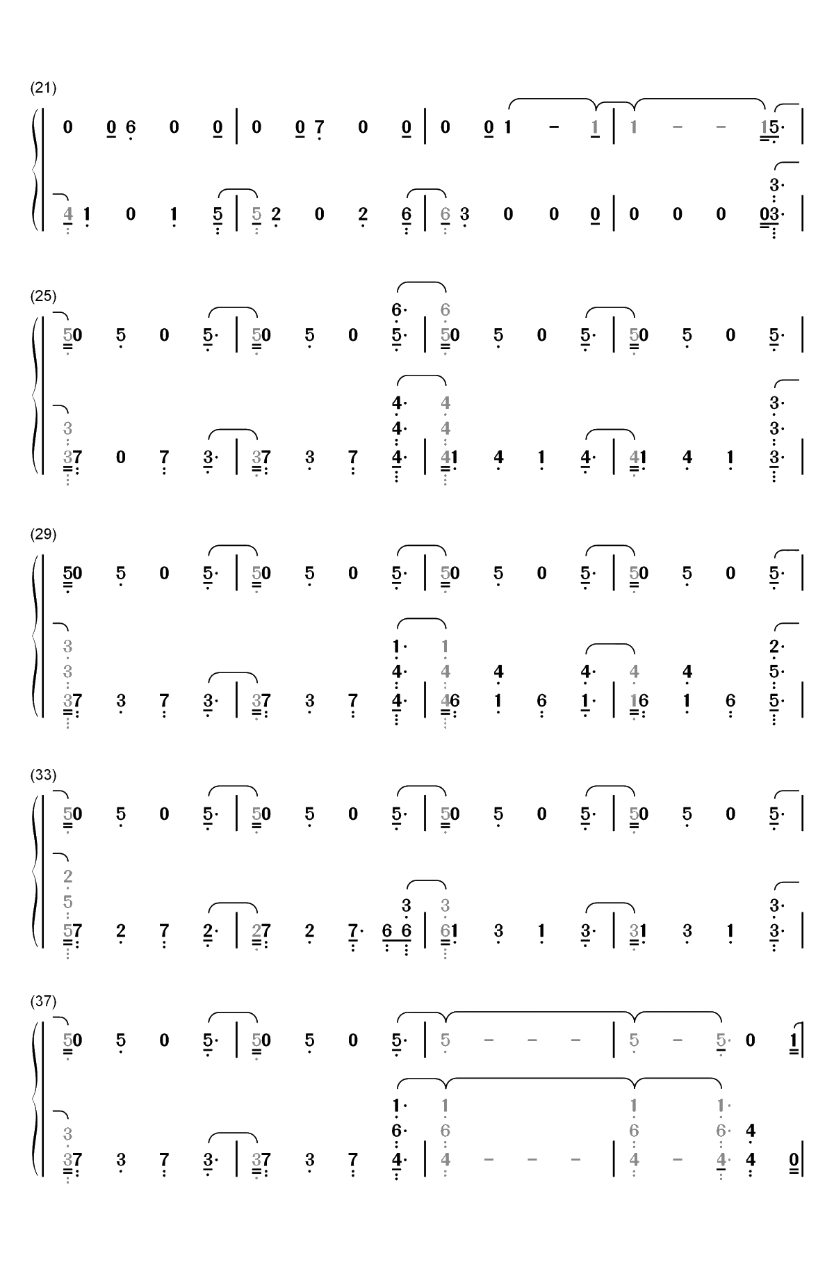 Perfectly Wrong-Shawn Mendes双手简谱预览2