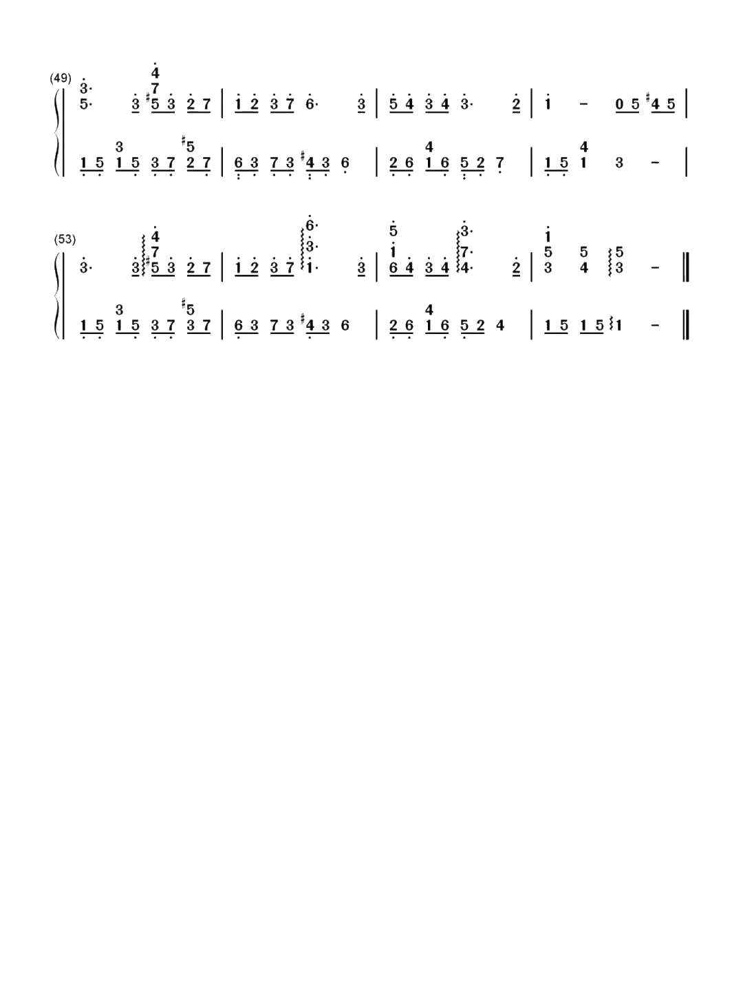 周杰伦《彩虹》钢琴简谱1