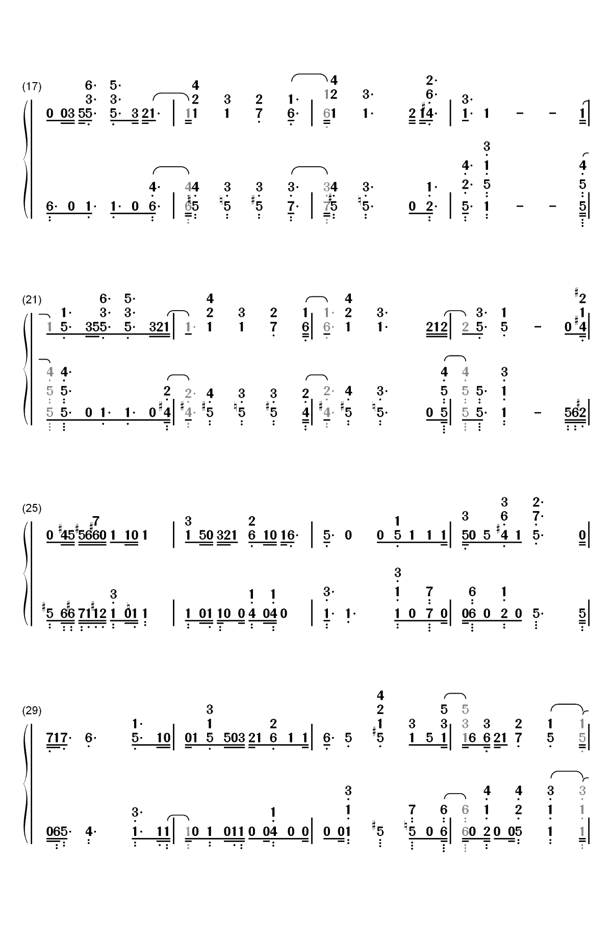 And the Day Goes On-Bill Wurtz双手简谱预览2