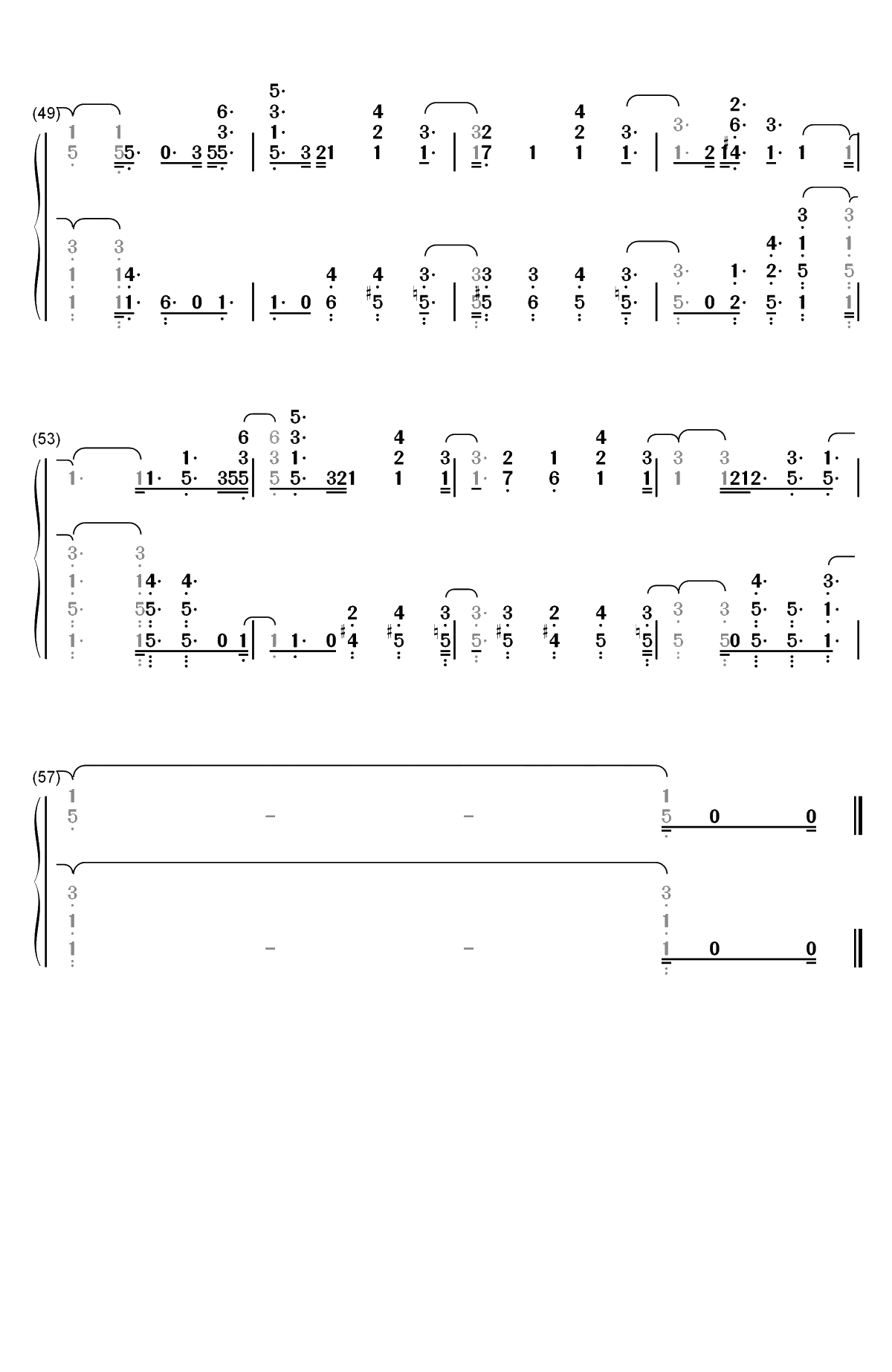 And the Day Goes On-Bill Wurtz双手简谱预览4