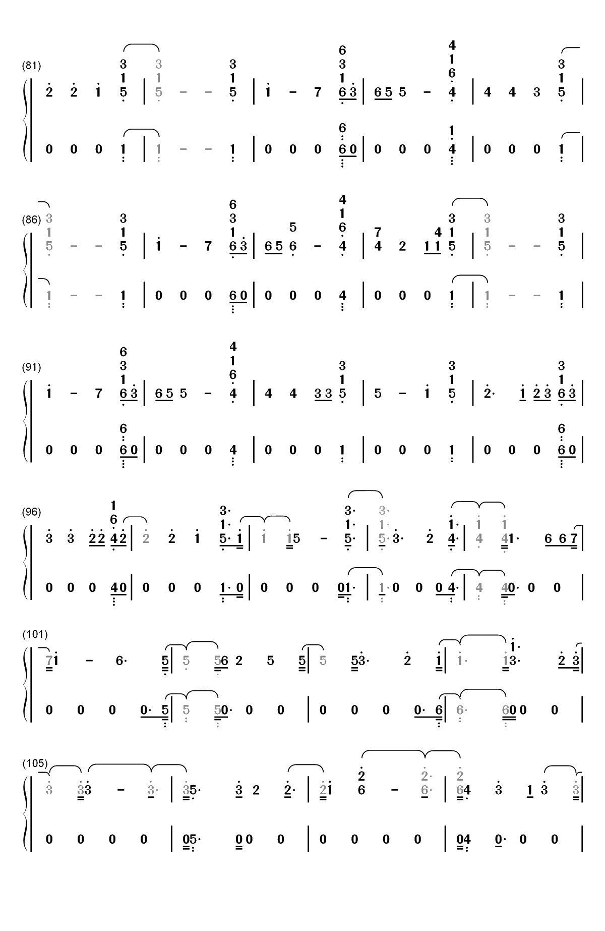 I'll Be There-Jess Glynne双手简谱预览4