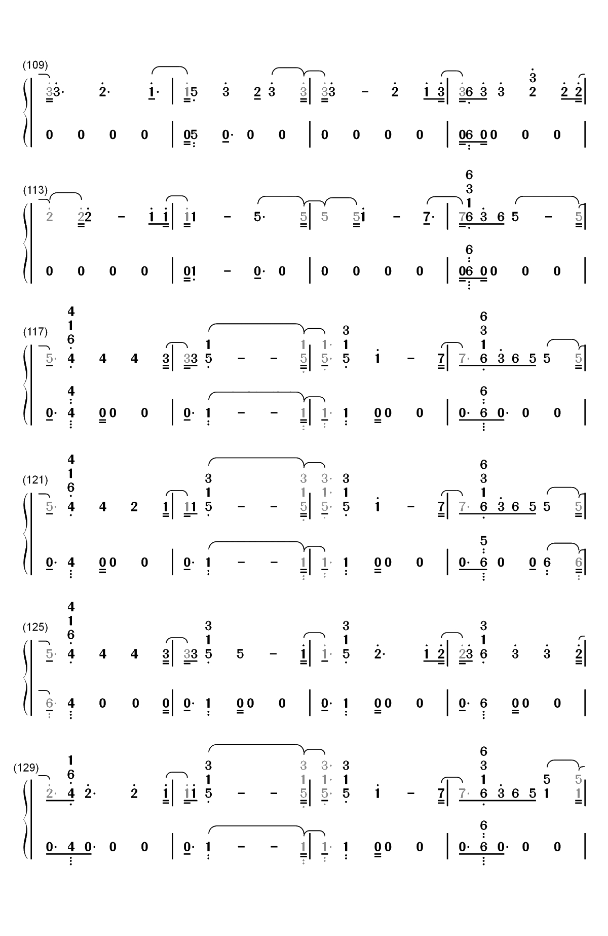 I'll Be There-Jess Glynne双手简谱预览5