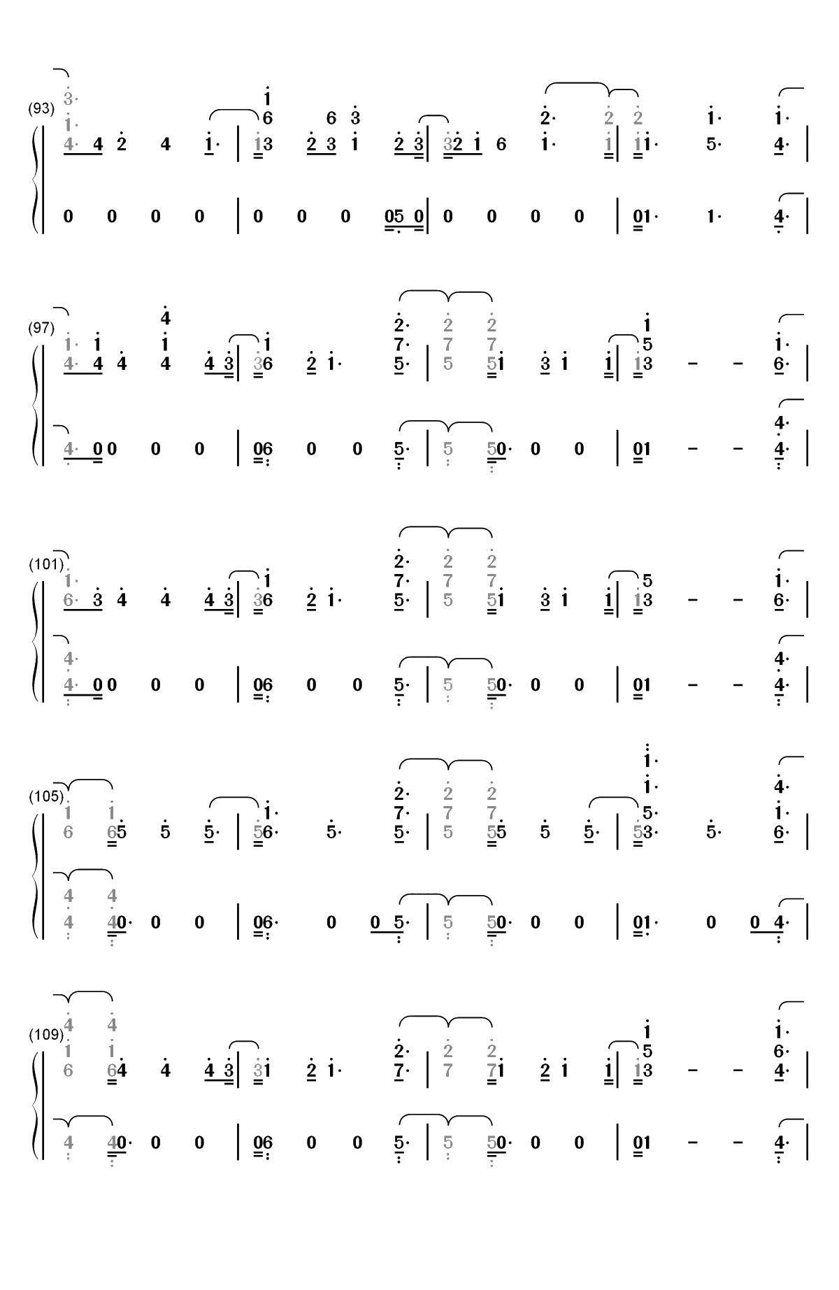 Don't Say You Love Me-Fifth Harmony双手简谱预览5