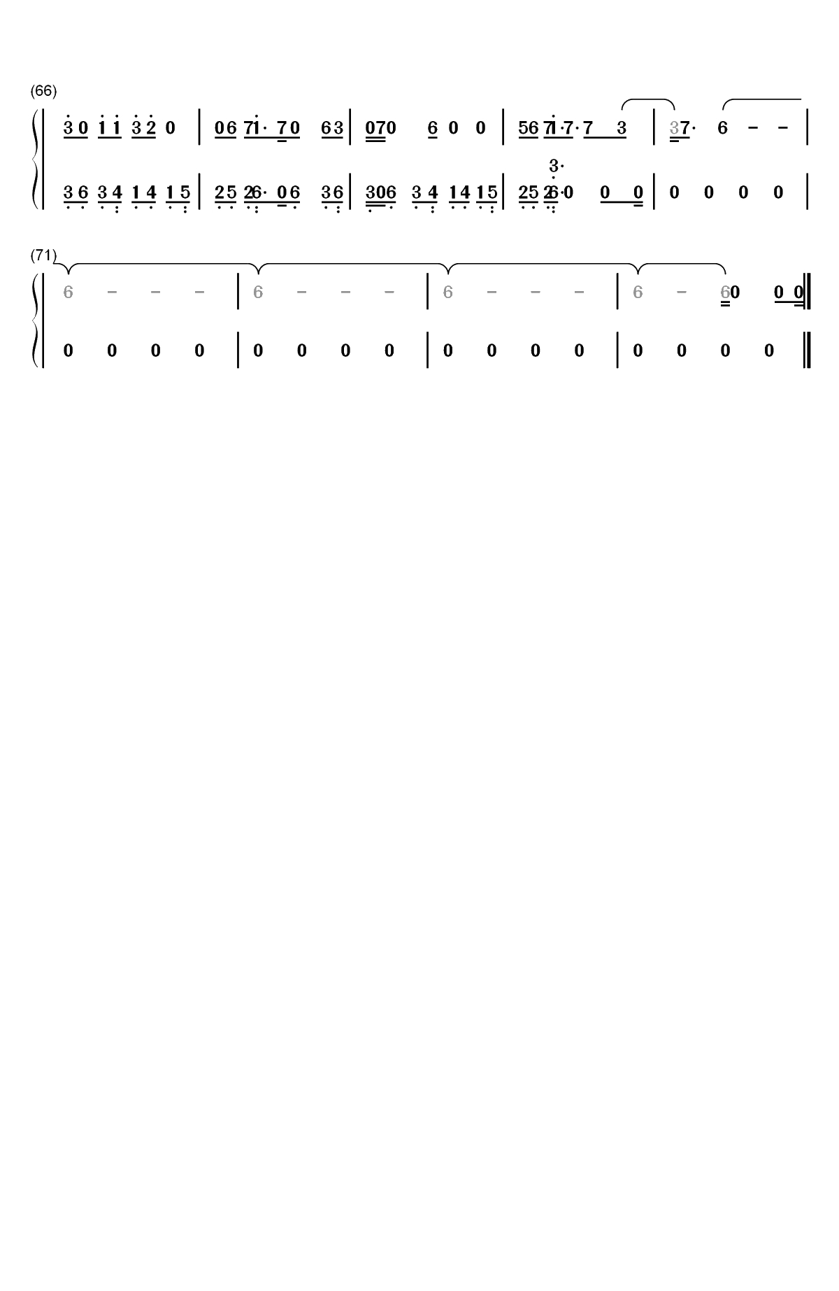 Mutual-Shawn Mendes双手简谱预览3