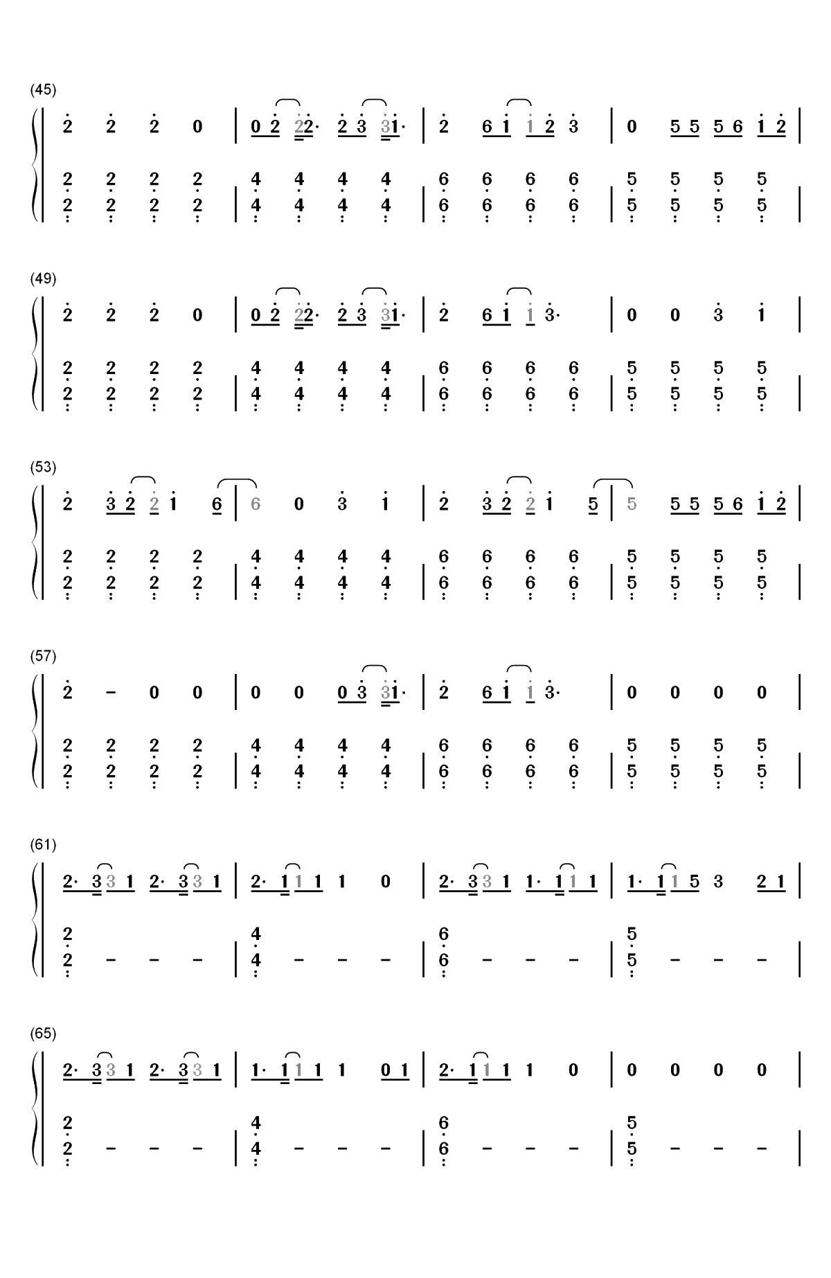I See Love-精灵旅社3疯狂假期插曲双手简谱预览3