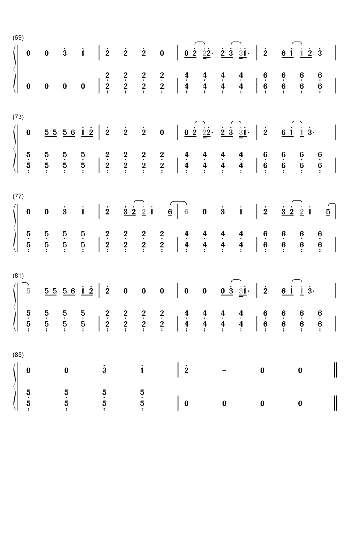 I See Love-精灵旅社3疯狂假期插曲双手简谱预览4