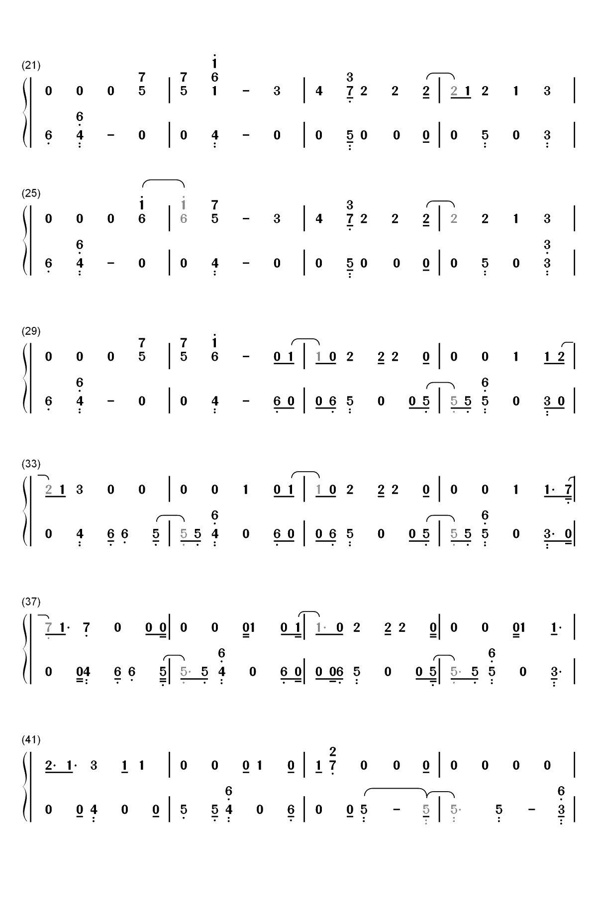 Kiss Me-最适合身心疲惫听的歌双手简谱预览2