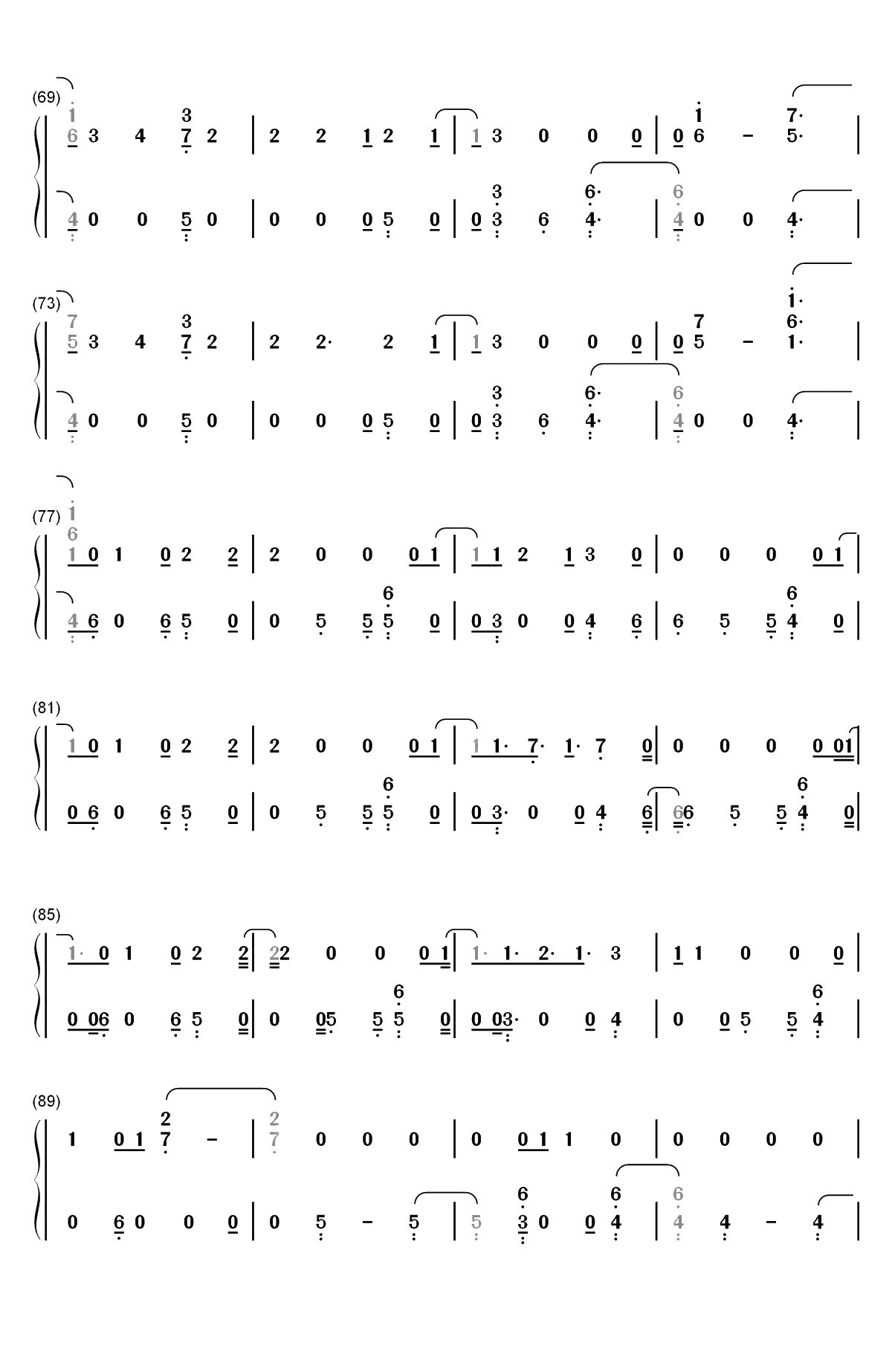 Kiss Me-最适合身心疲惫听的歌双手简谱预览4
