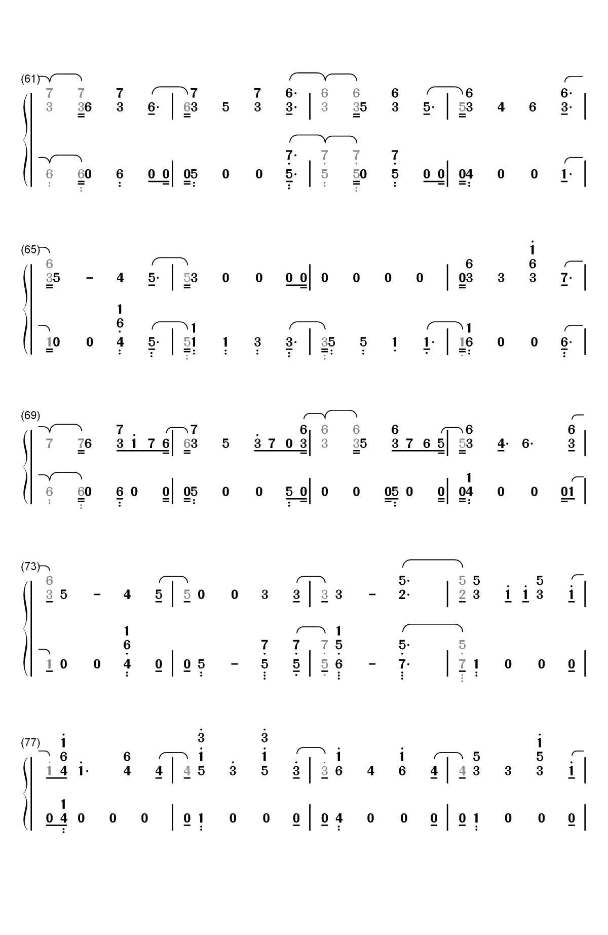 I Don't Know-Paul McCartney双手简谱预览4