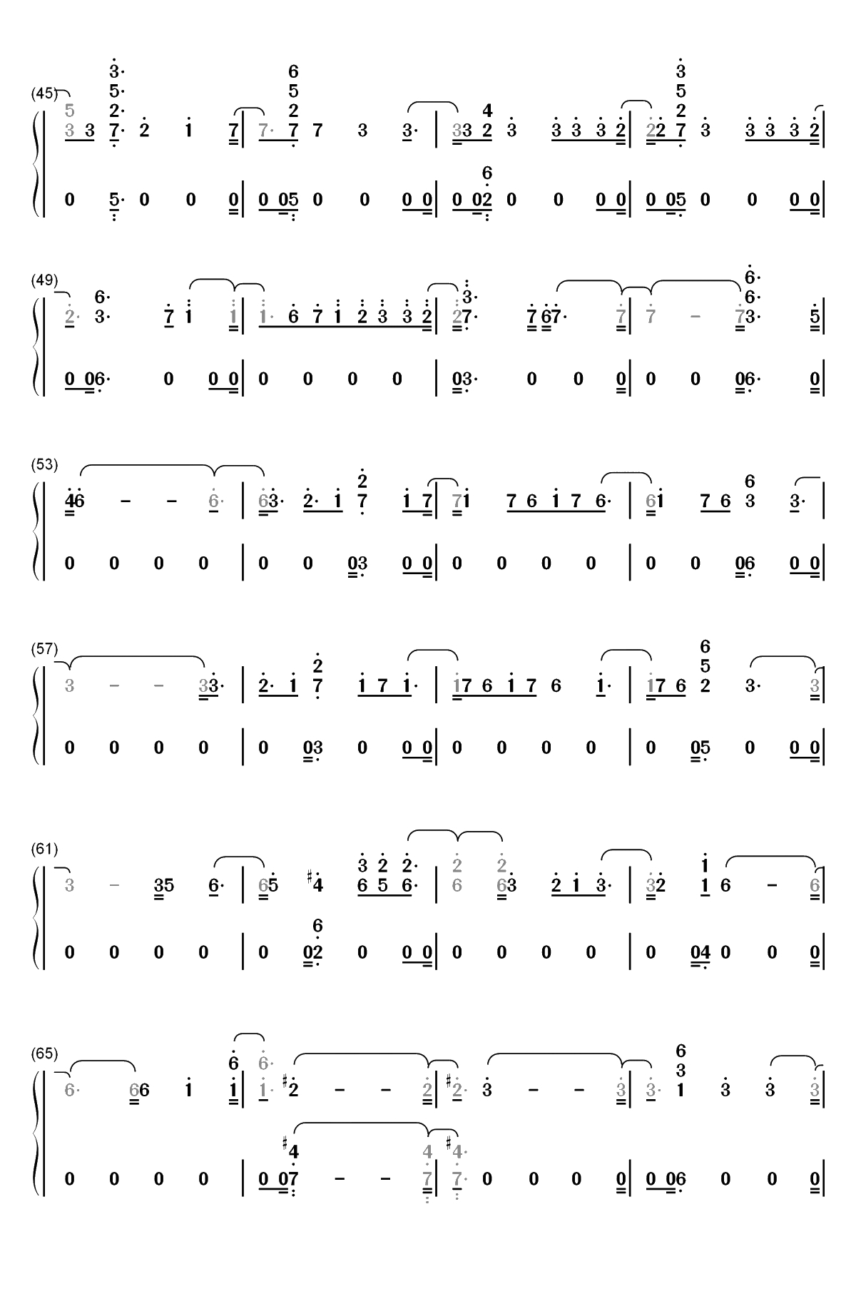 Genius-LSD双手简谱预览3