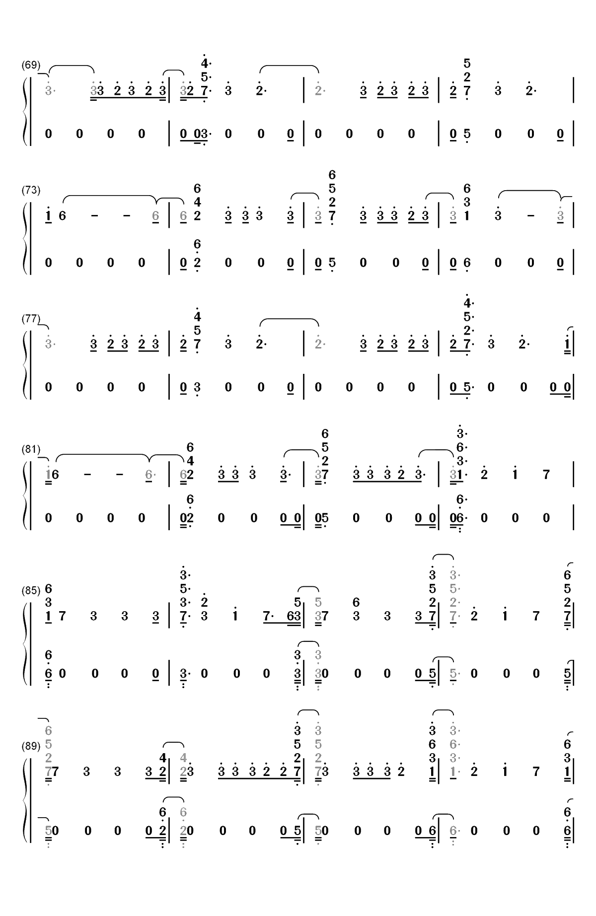 Genius-LSD双手简谱预览4