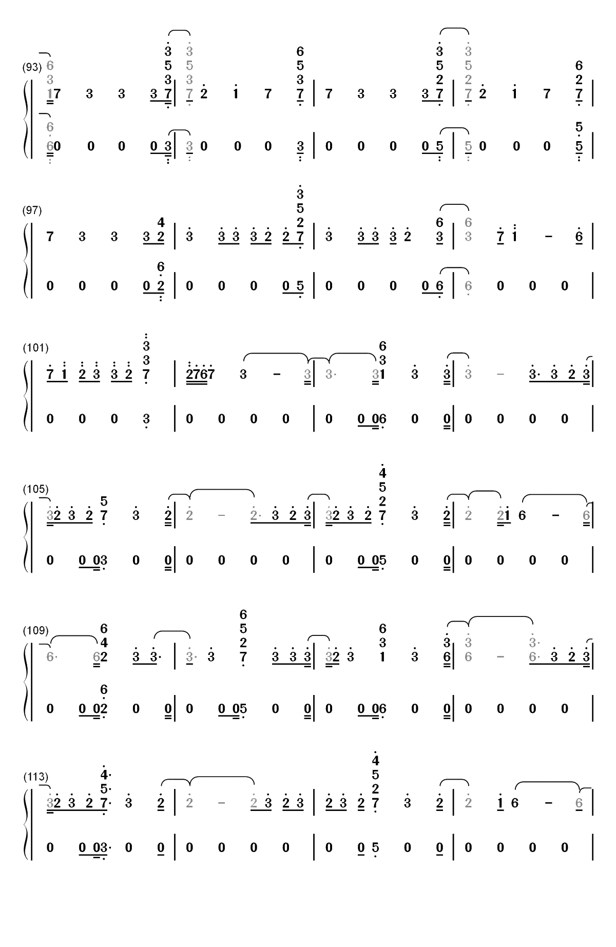 Genius-LSD双手简谱预览5