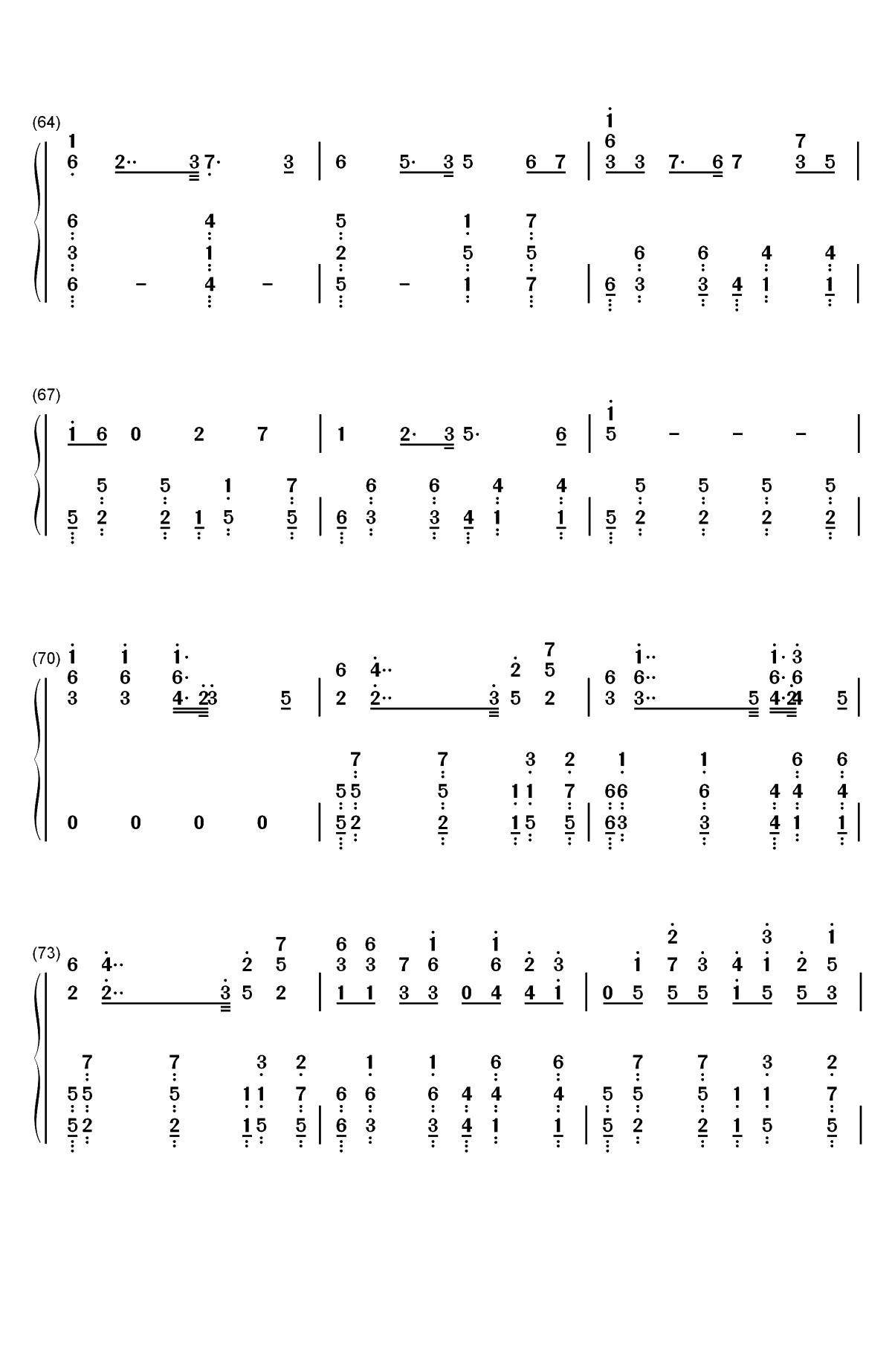 Darkside-Alan Walker双手简谱预览6
