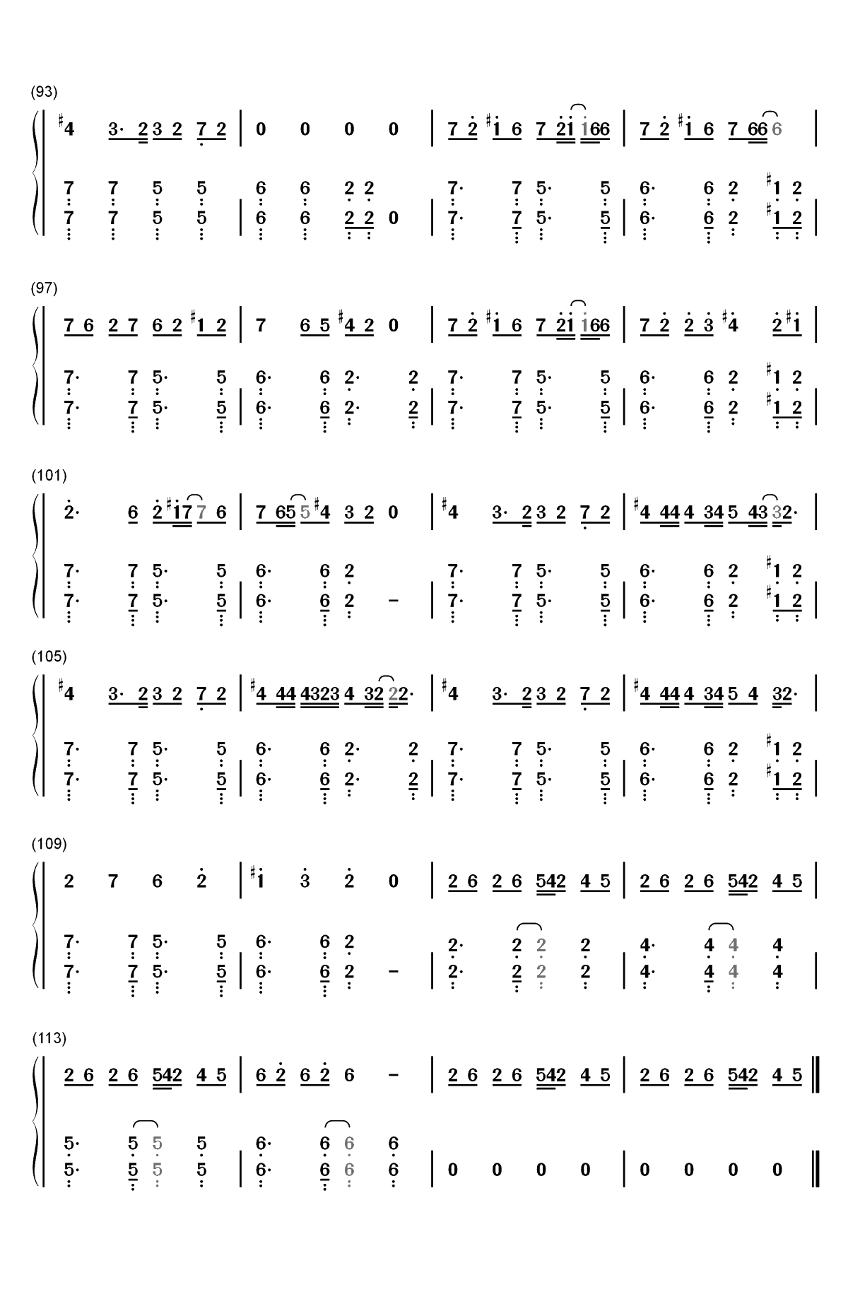 LOSER-米津玄师双手简谱预览5