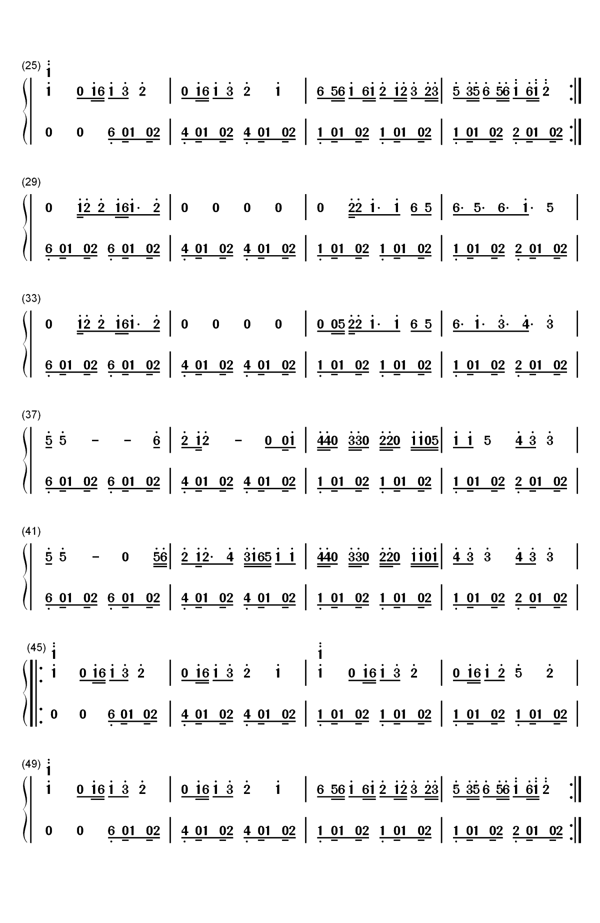 Wait-Maroon 5双手简谱预览2
