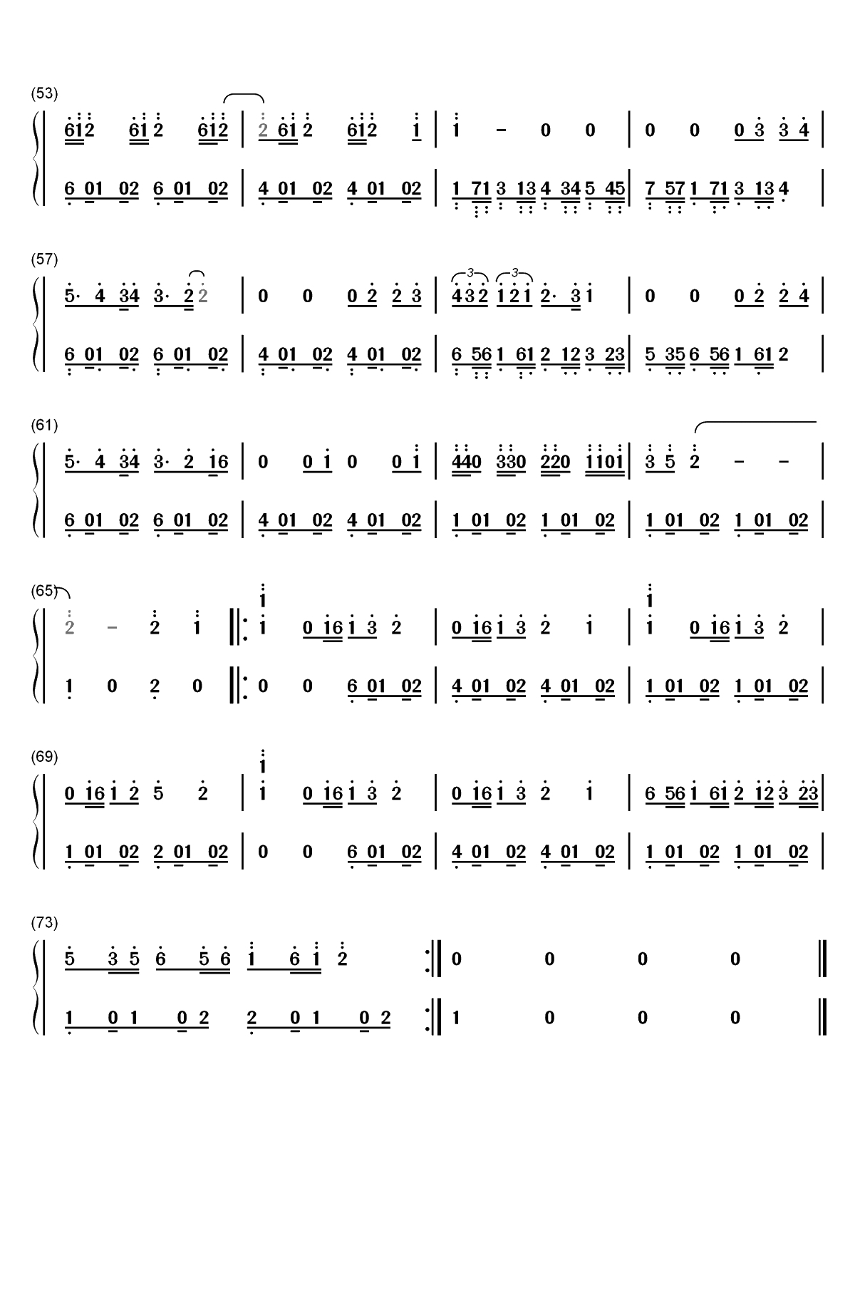 Wait-Maroon 5双手简谱预览3