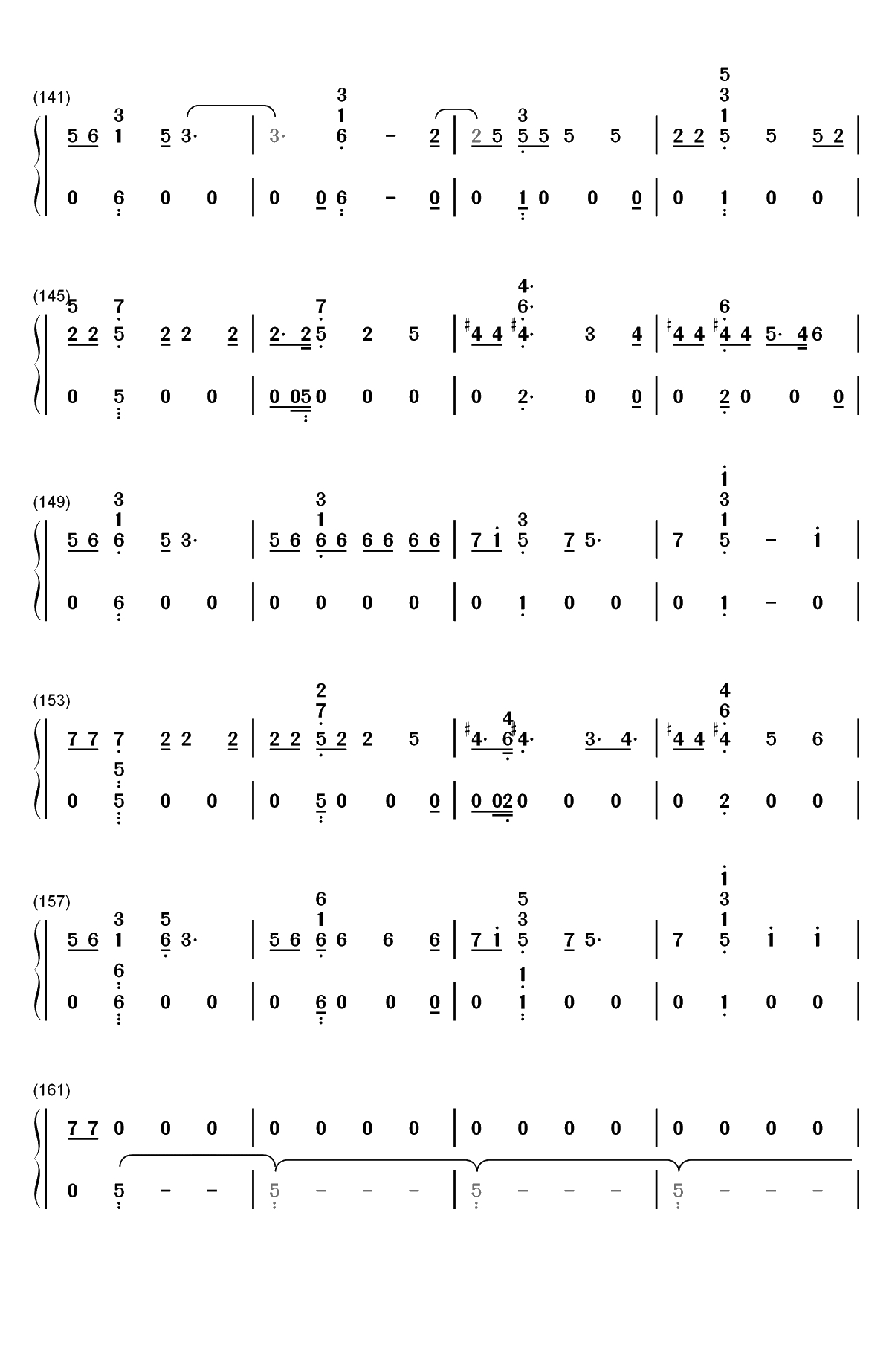 Getaway Car-Taylor Swift双手简谱预览7