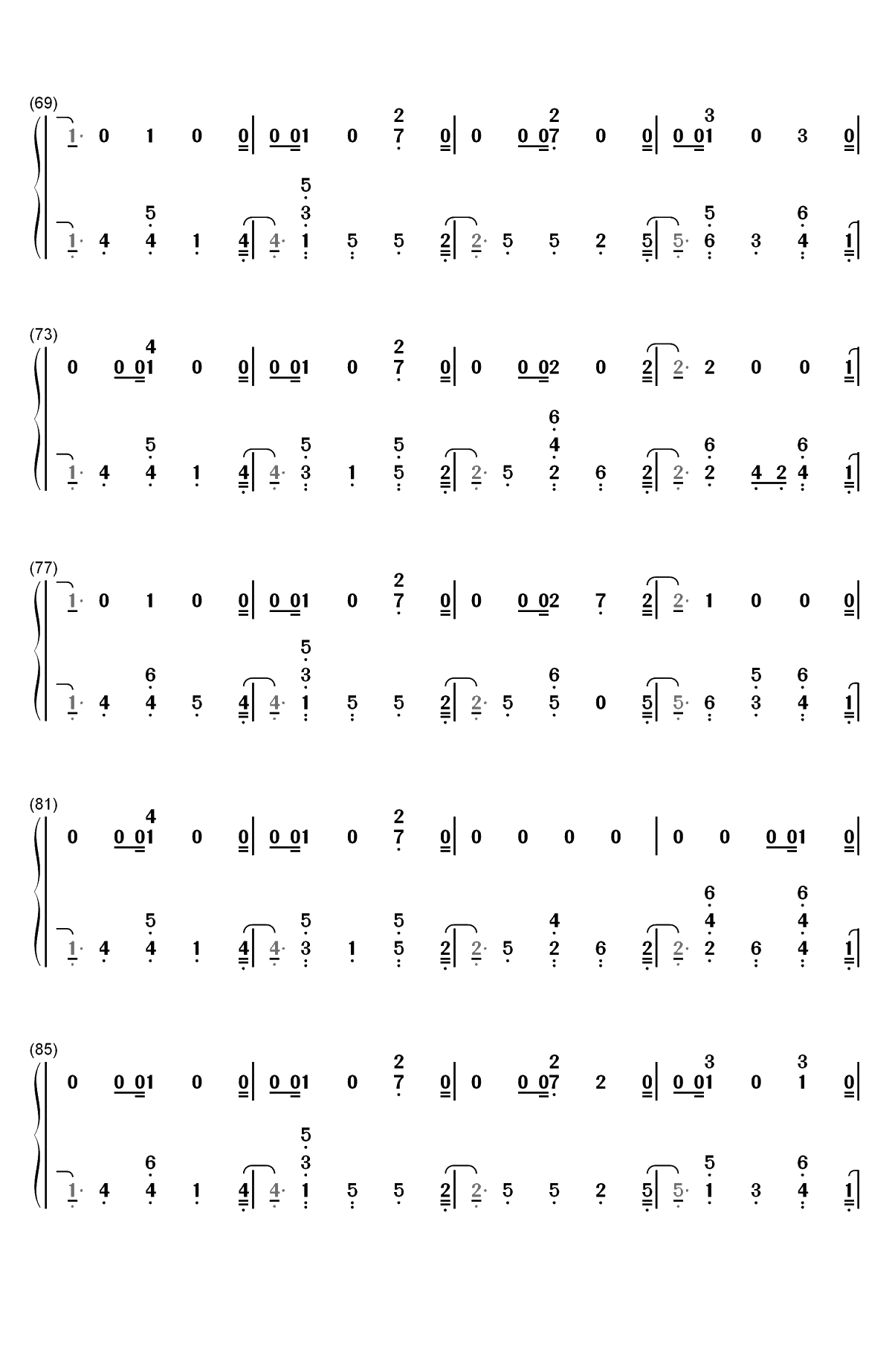 So It Goes…-Taylor Swift双手简谱预览4