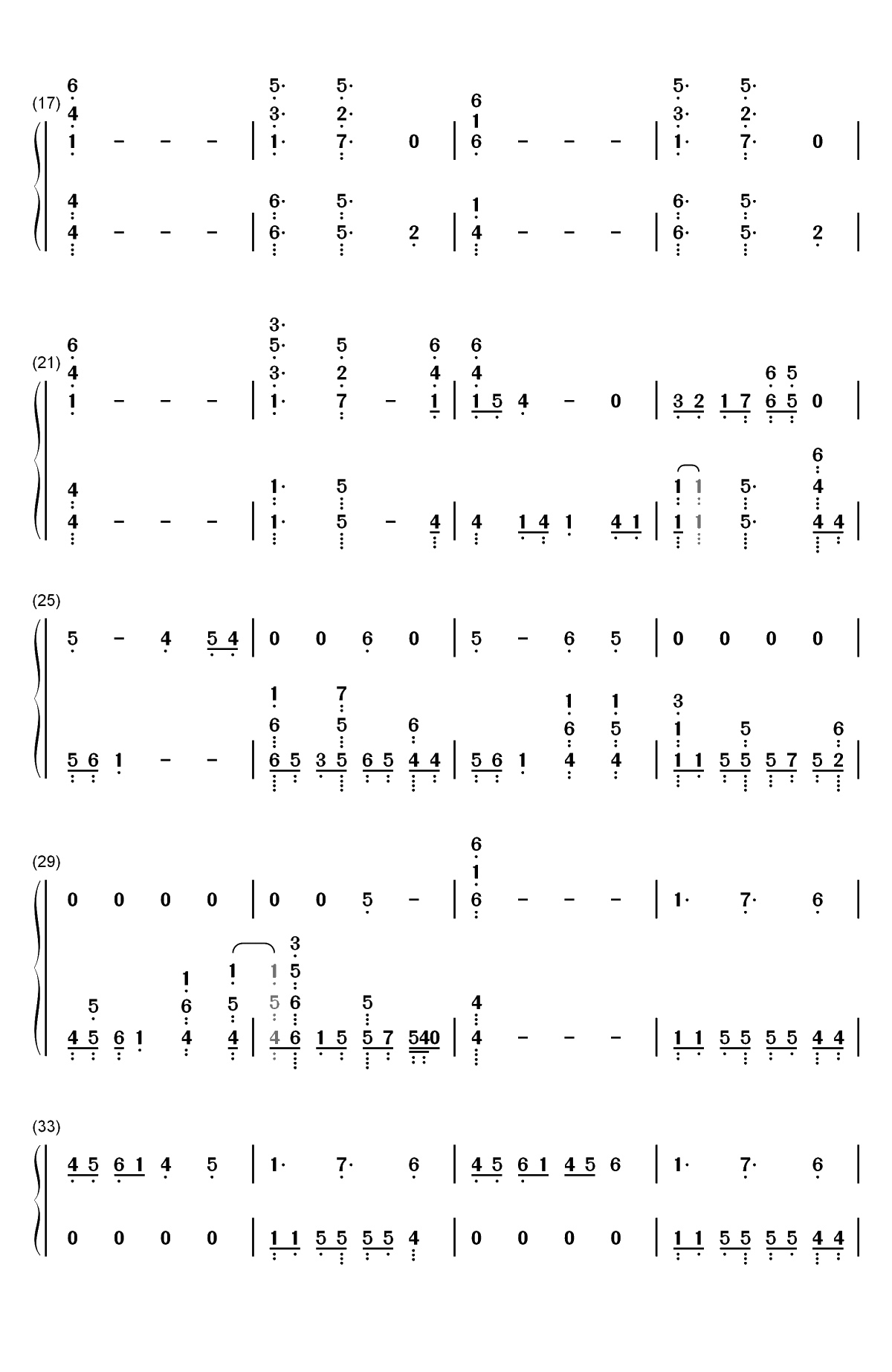The Middle-Zedd和Maren Morris和Grey双手简谱预览2